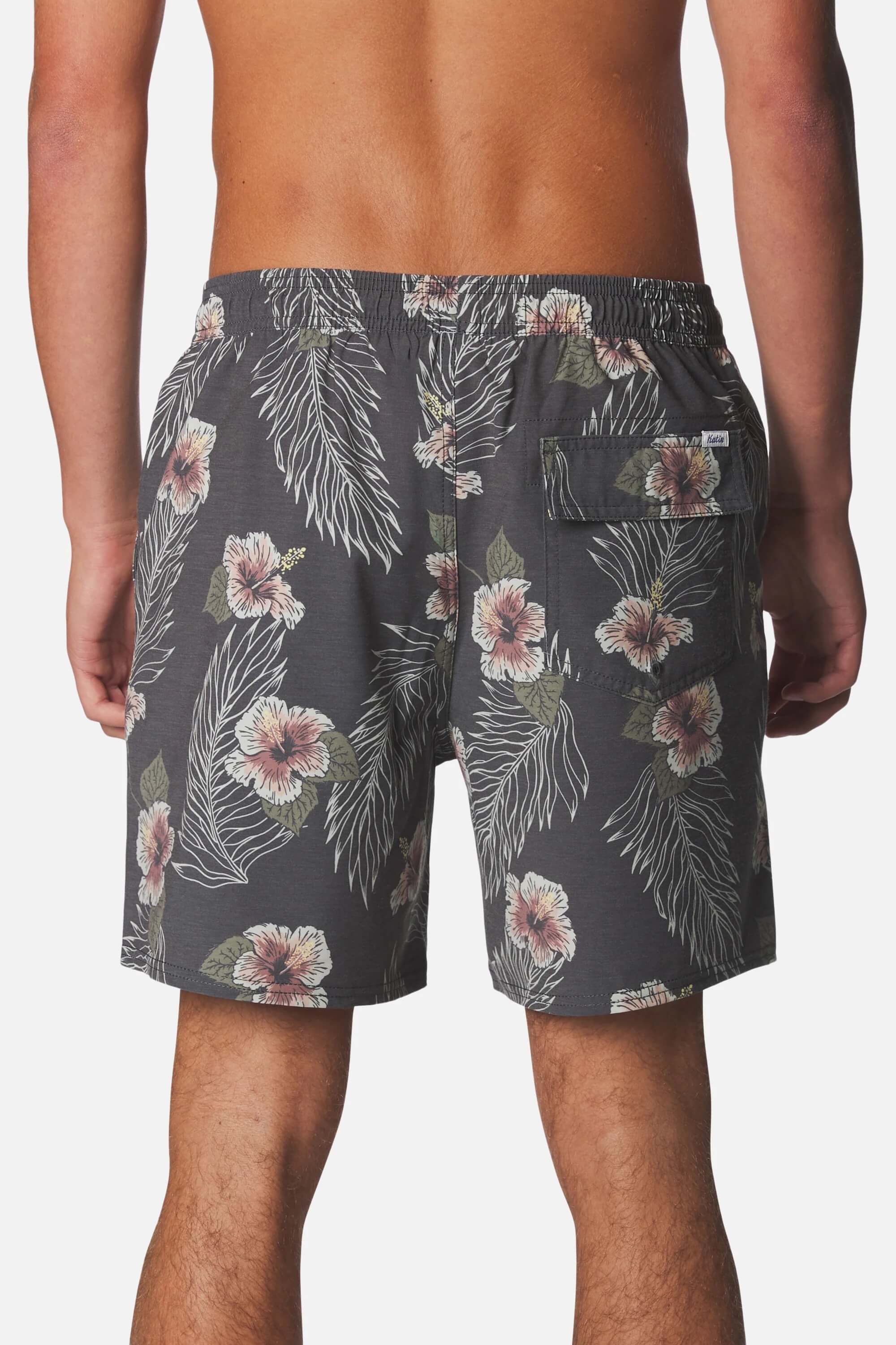 Katin Mallow Volley Short in Black back fit