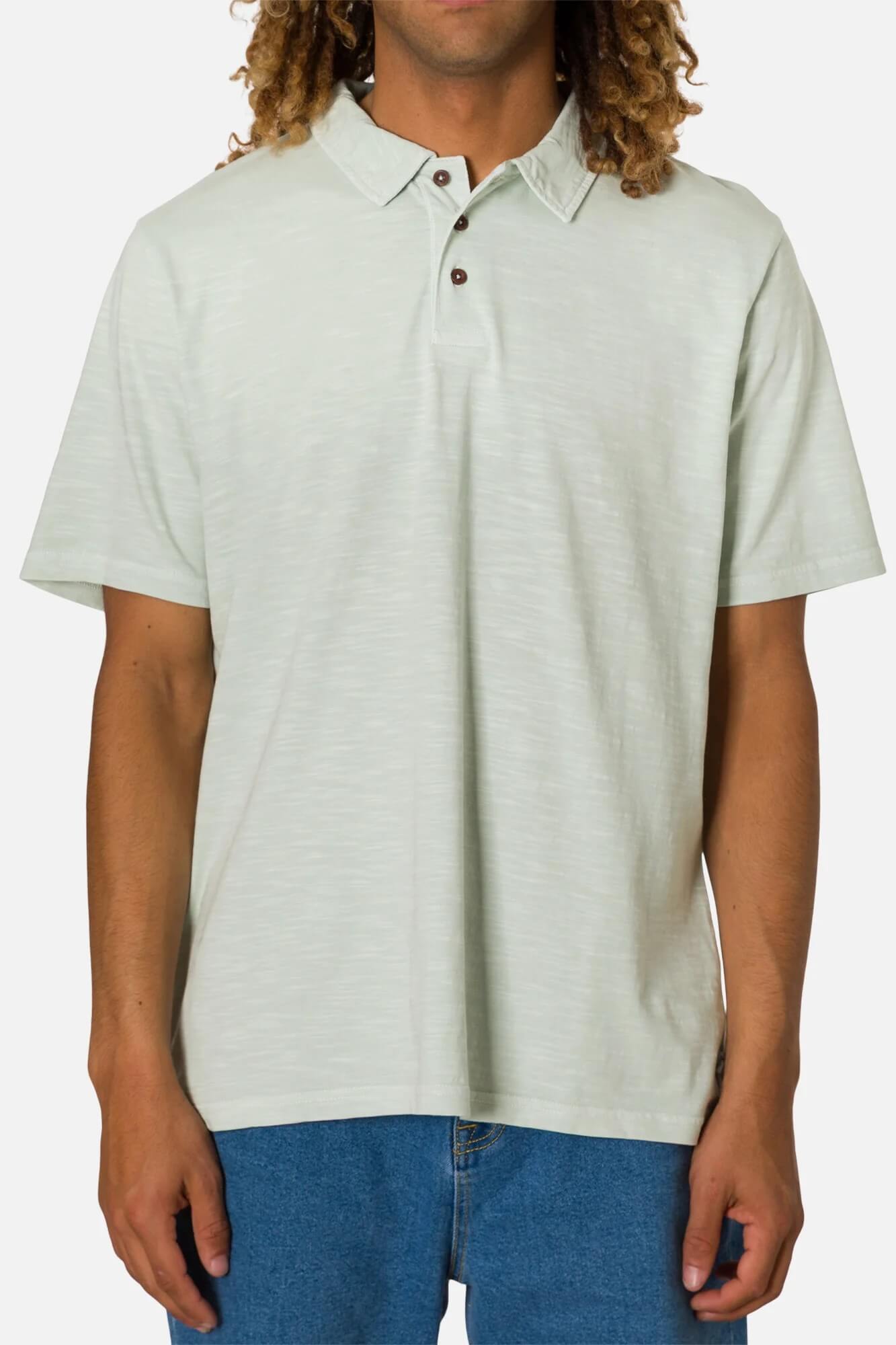 Katin Slub Polo in Seafoam