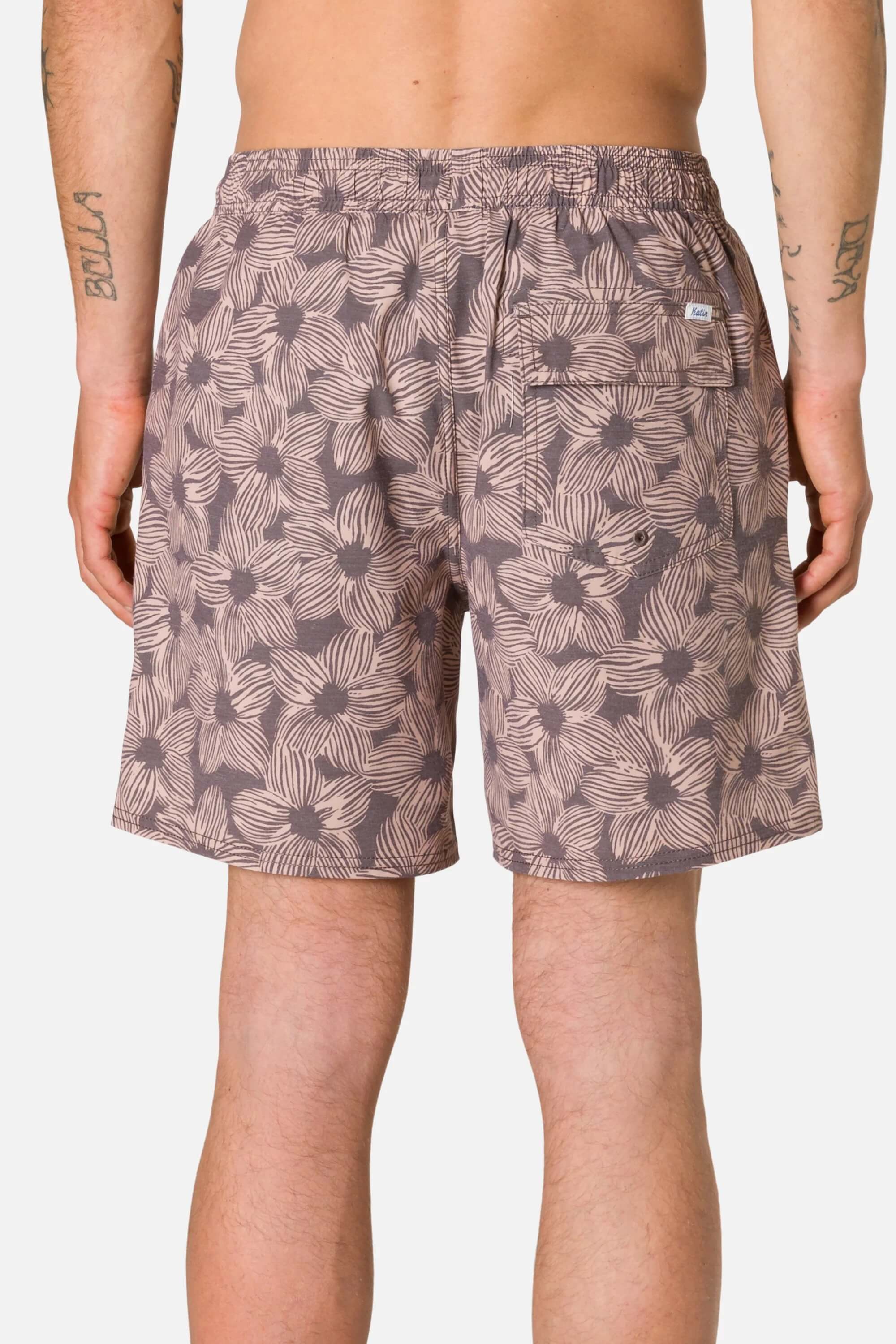 Katin Thermo Volley Short in Cocoa back fit