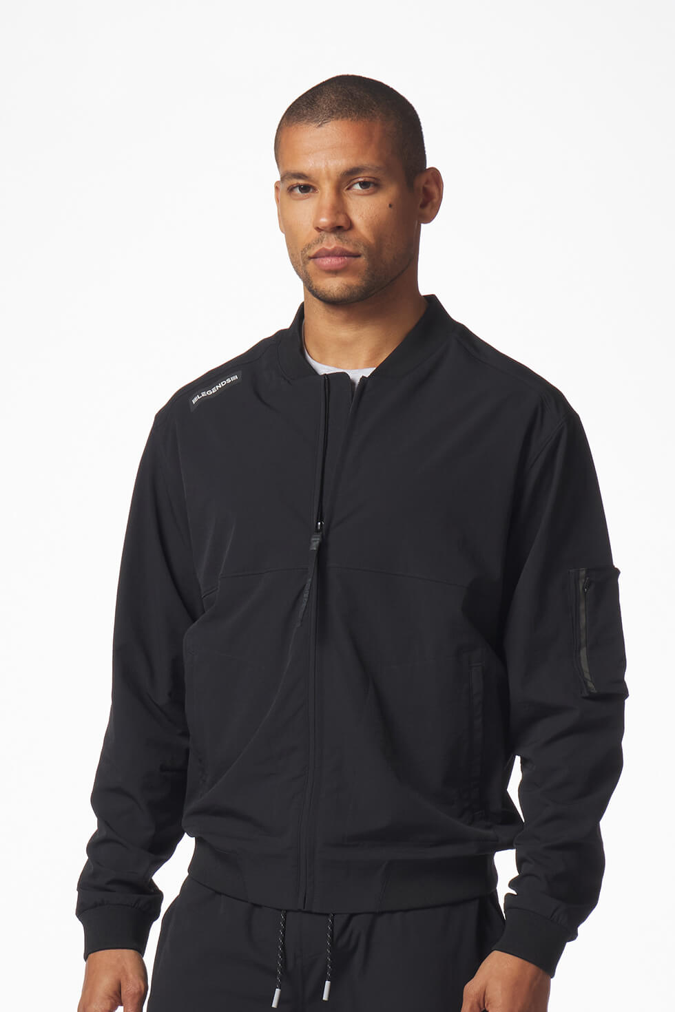 Legends Carson Jacket men's lightweight bomber with athletic fit, full-zip front and ribbed trim