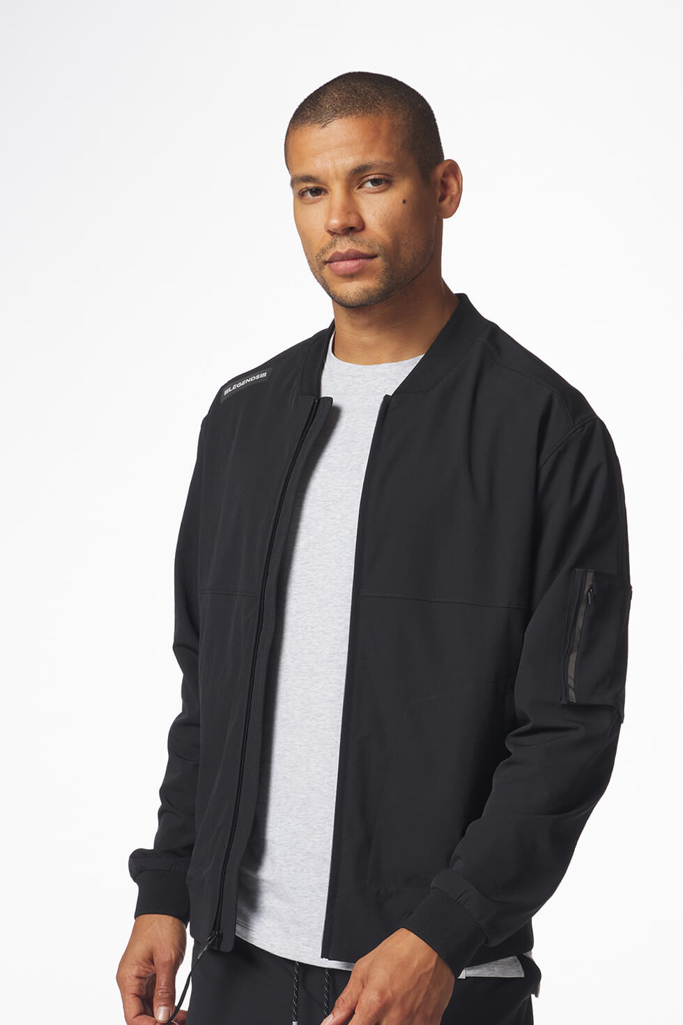 Legends Carson Jacket men's lightweight bomber with athletic fit, full-zip front and ribbed trim