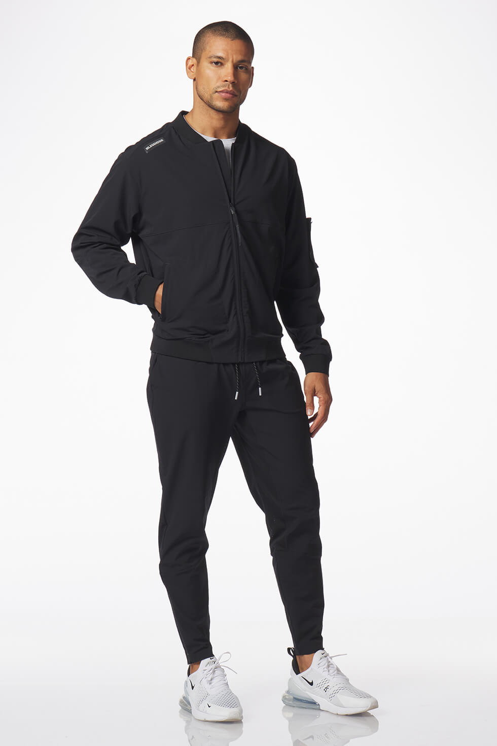 Legends Carson Jacket men's lightweight bomber with athletic fit, full-zip front and ribbed trim