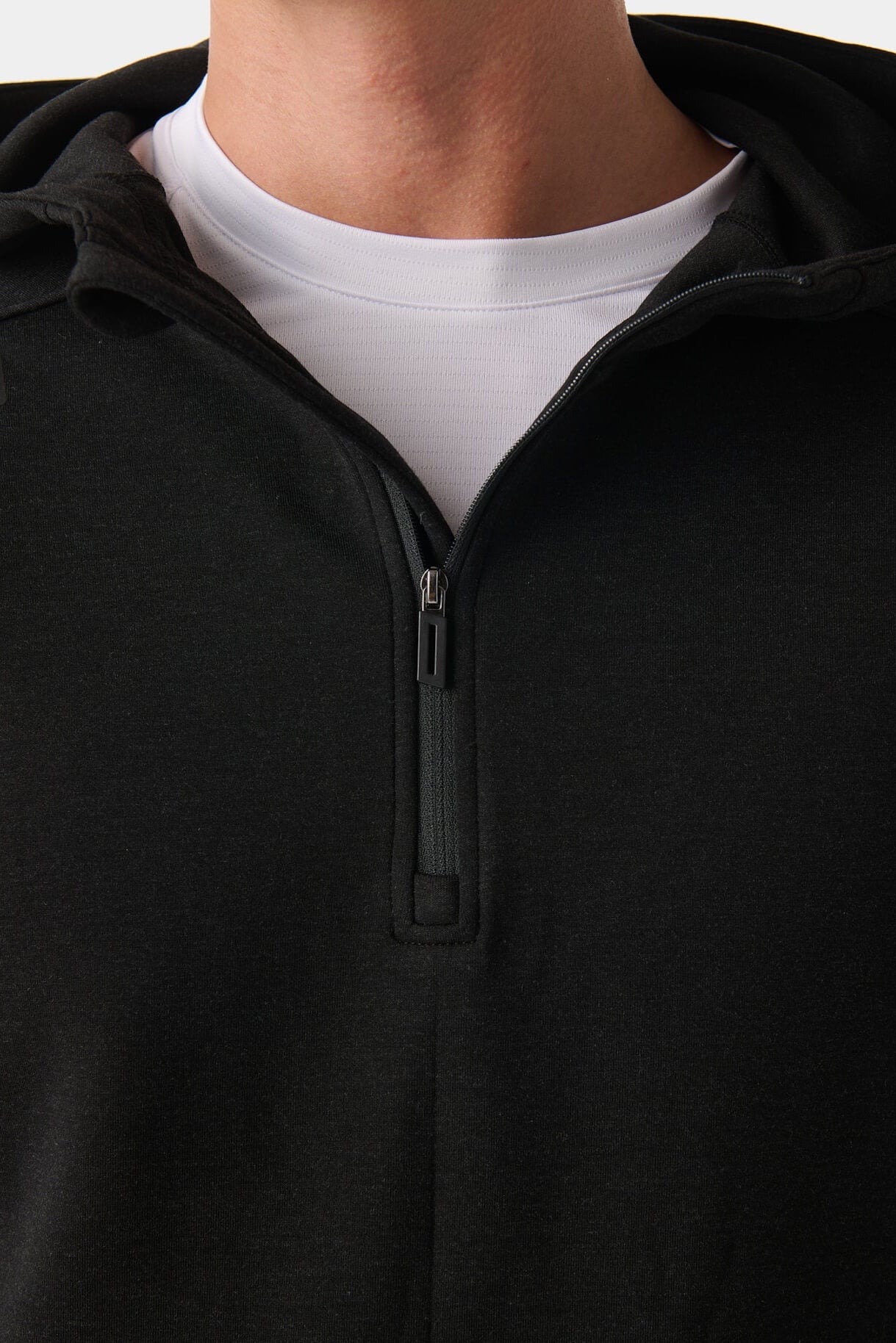 Legends Hawthorne Tech Quarter Zip Hoodie with slim fit, hood and quarter-zip neckline