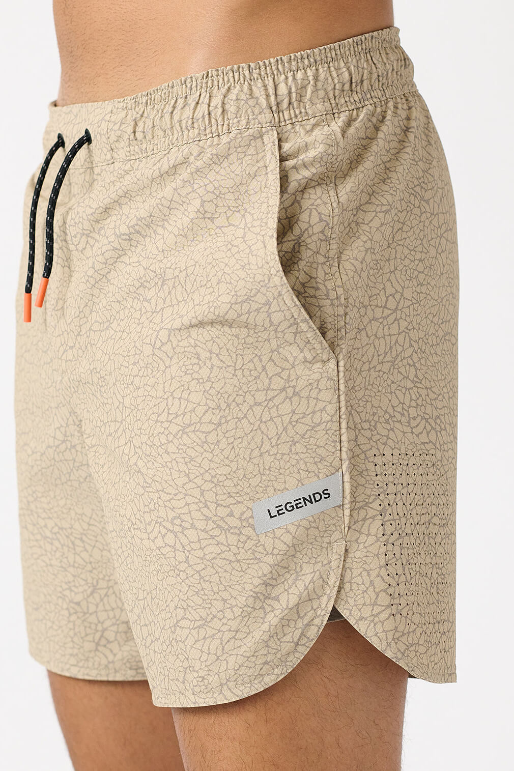 Legends Luka HD Elephant River Rock men's performance shorts with 7-inch inseam