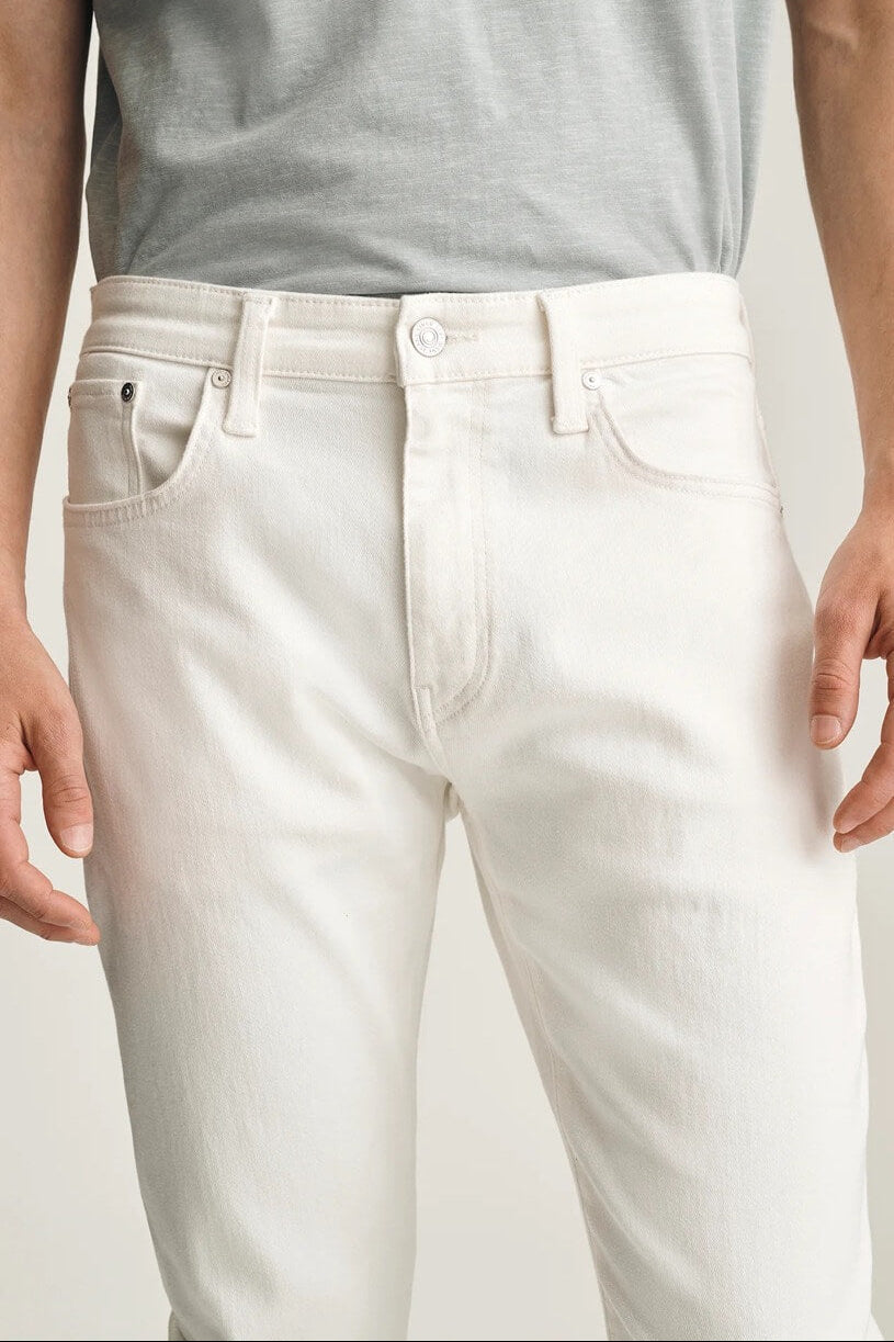 Marcus Slim Straight Leg Jeans front detail