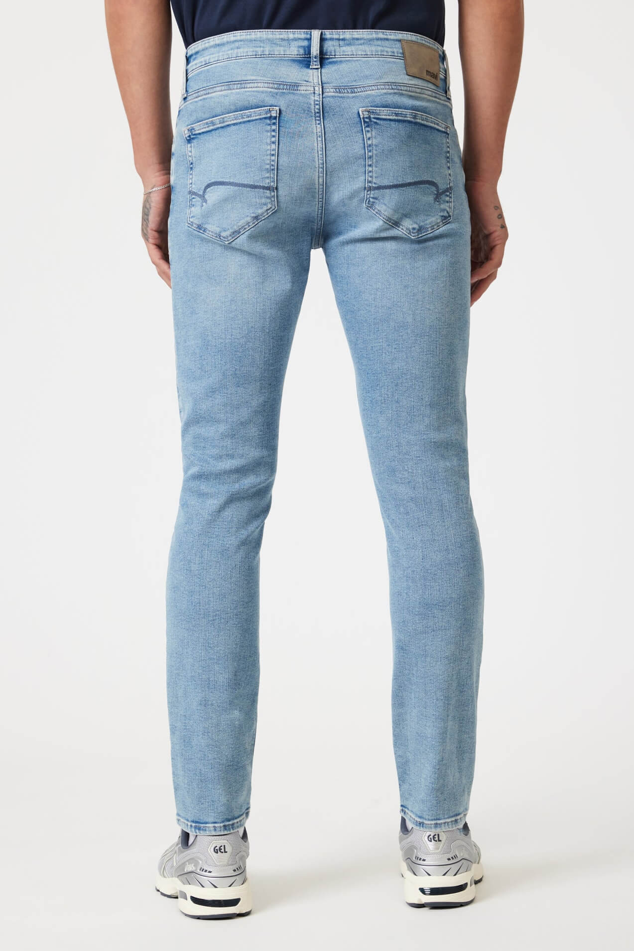 Mavi Jake SLim Leg in light feather blue