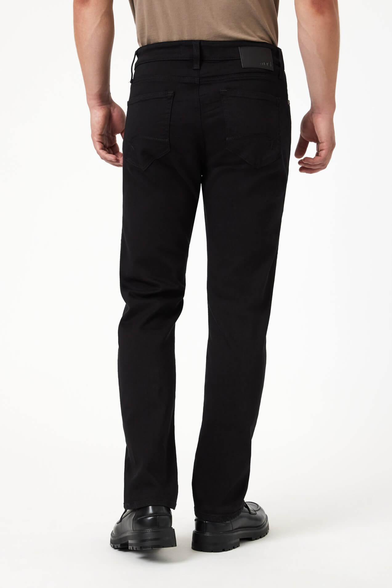 Mavi Jake Slim Leg in black feather blue