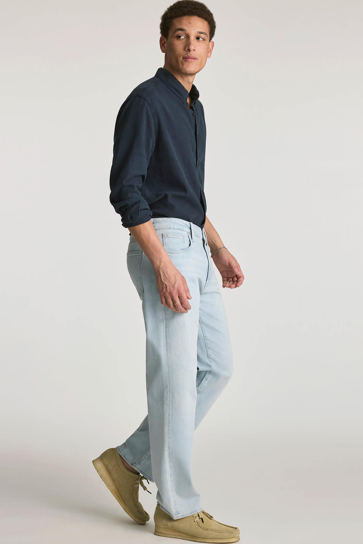 Mavi Marlon Jean in bleached ocean blue