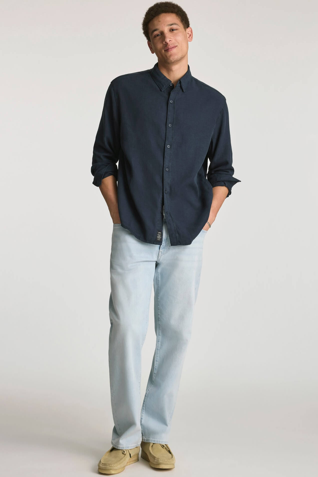 Mavi Marlon Jean in bleached ocean blue