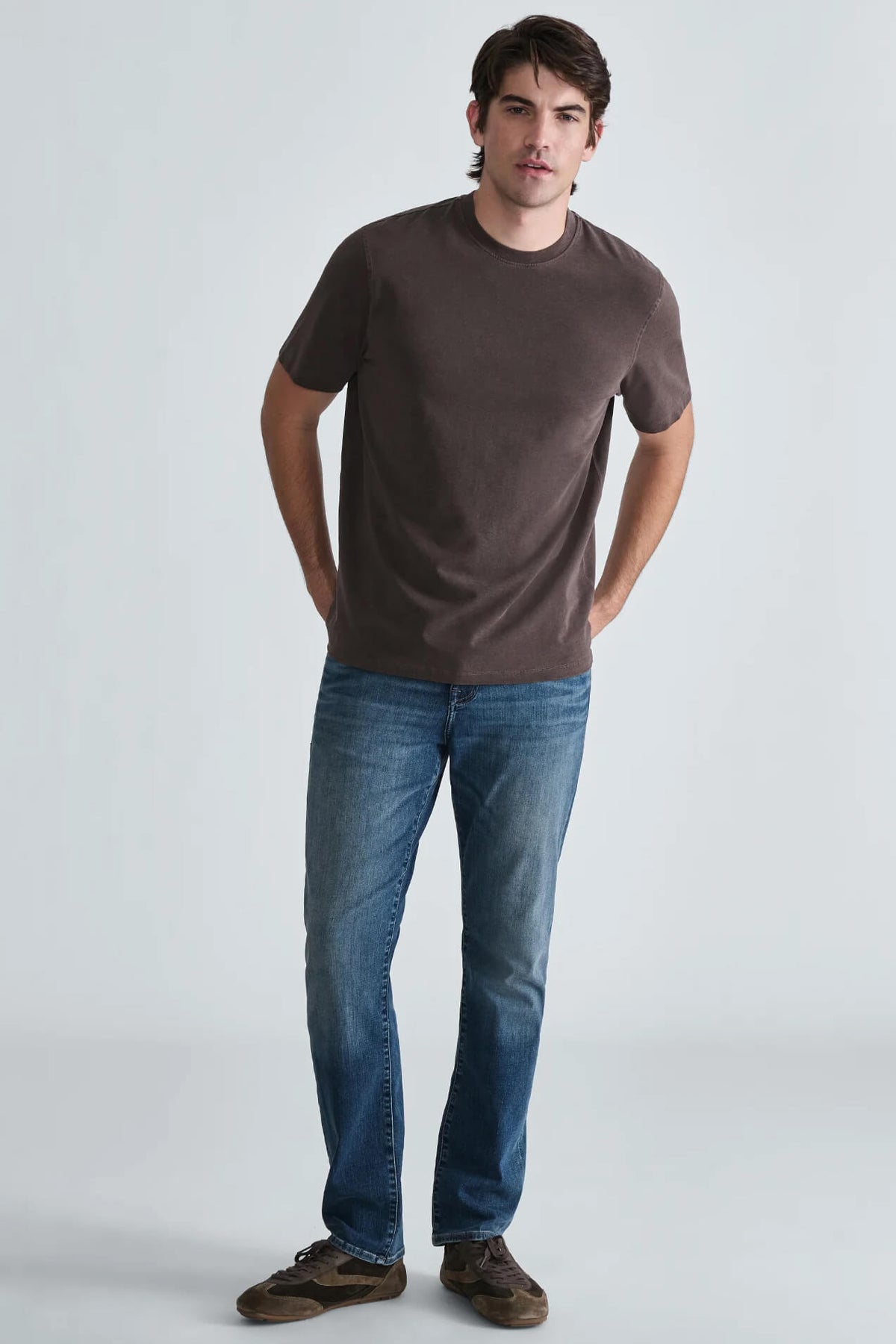 Mavi Soft Slub Crew Neck T-Shirt men's regular-fit short sleeve tee with textured slub fabric and classic crew neckline.