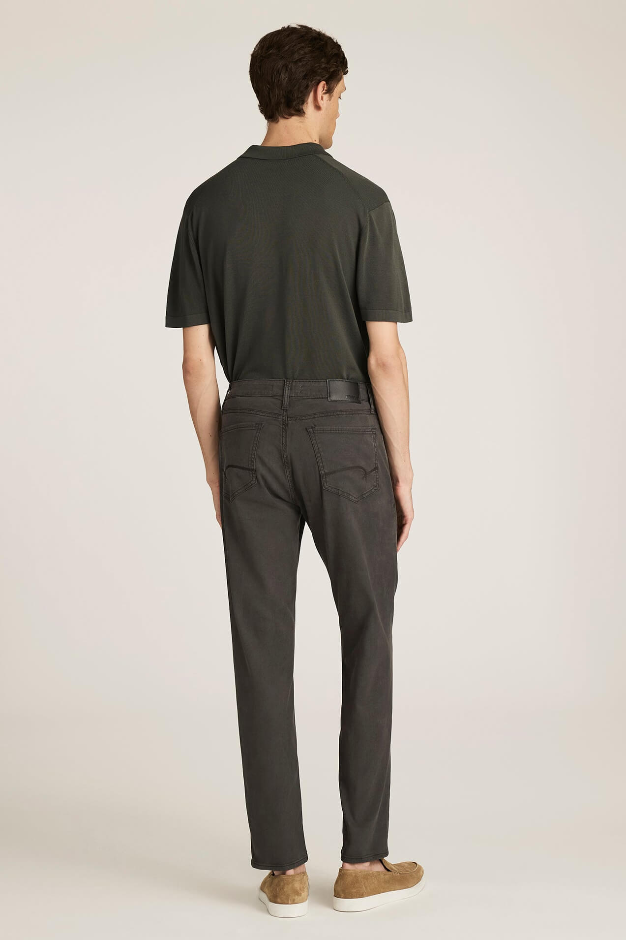 Mavi Steve Athletic Pants in ash luxe twill back