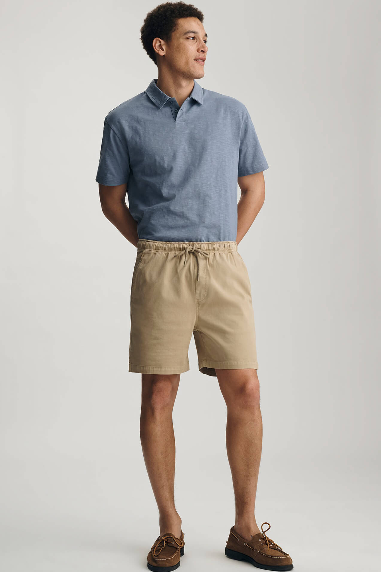 Woven Short in olive gray by Mavi