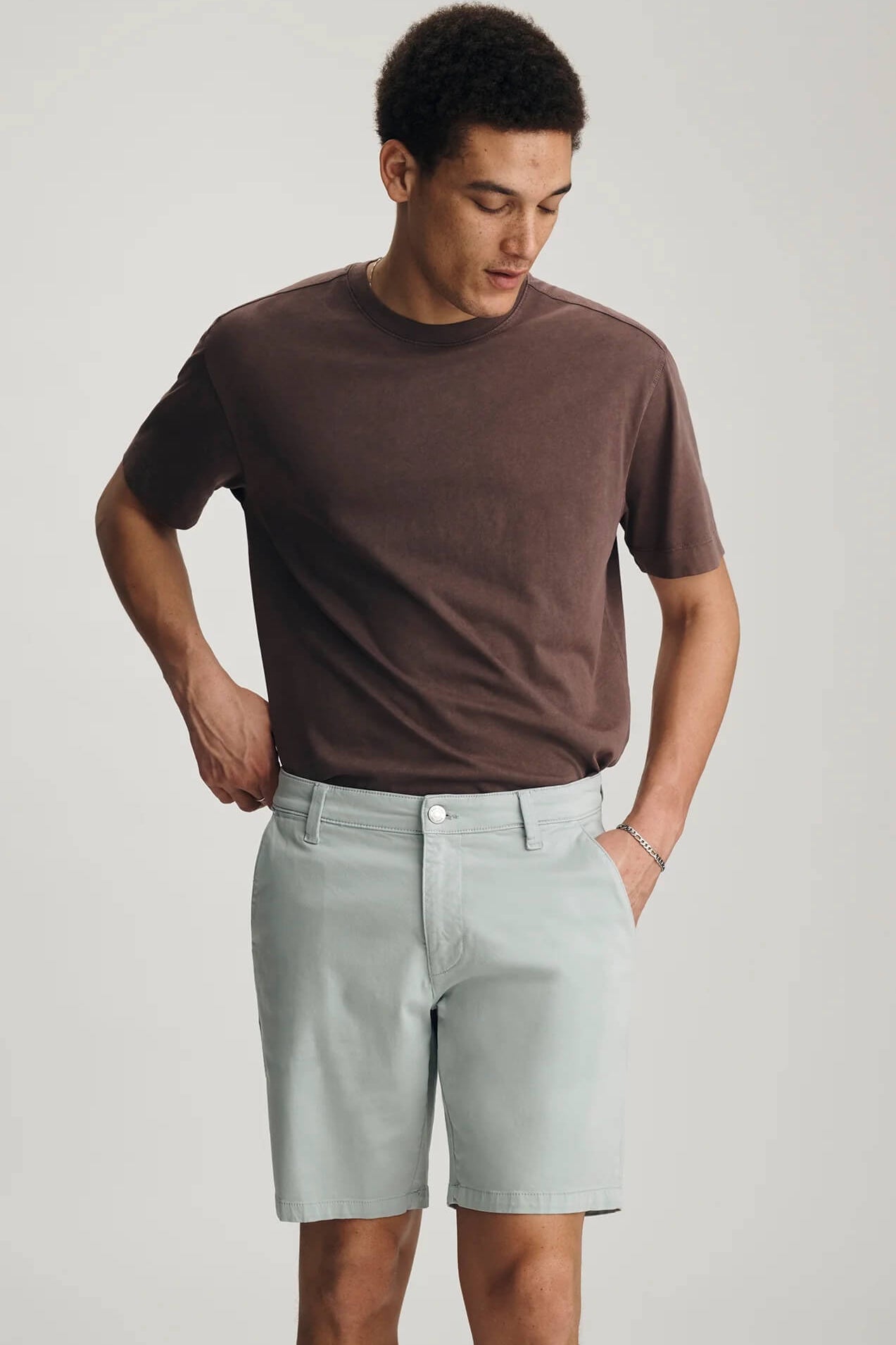Mavi Noah 9" Short in sky blue twill