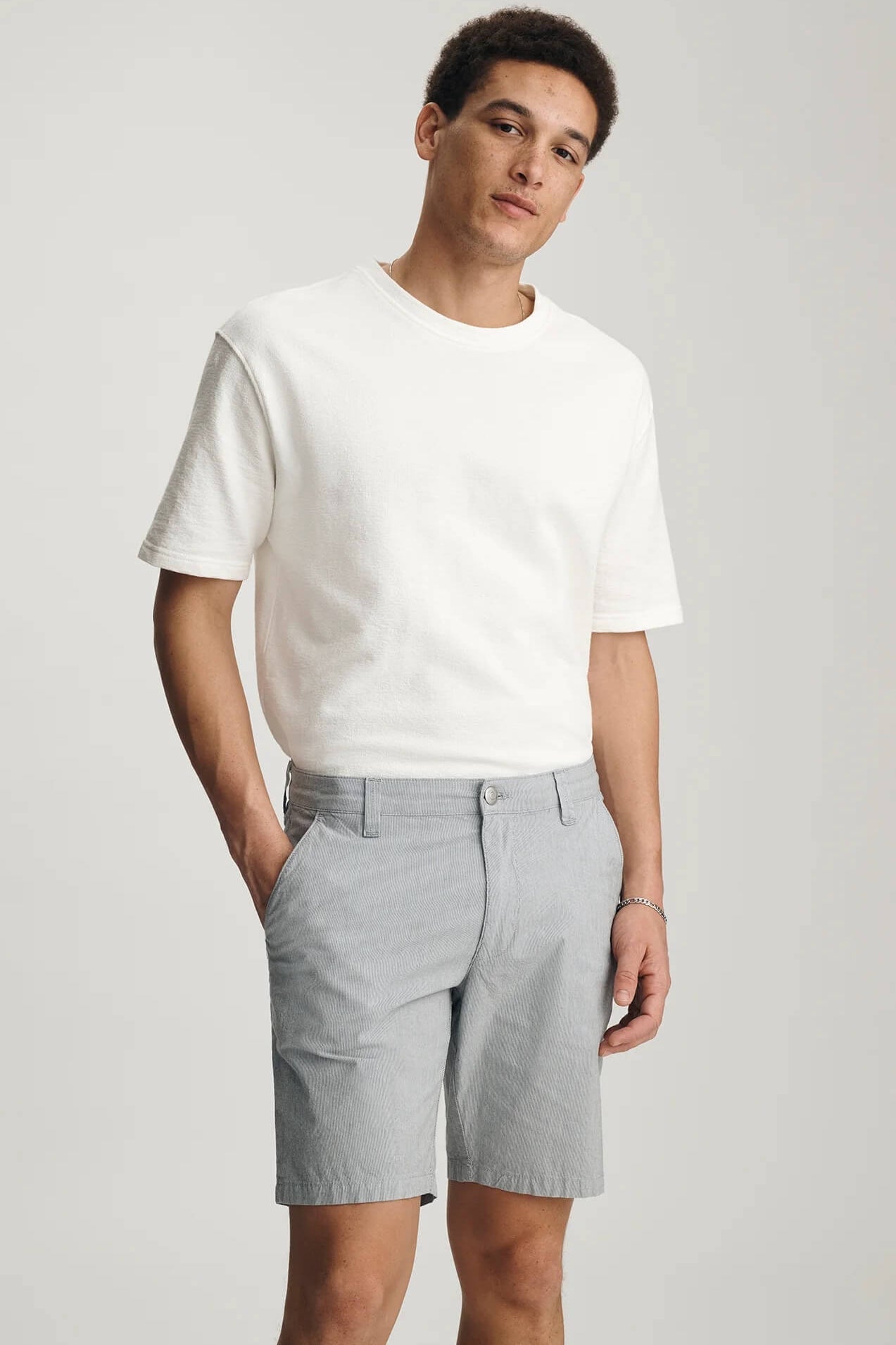 Noah 9" Inseam Shorts in  Blue Stripe by Mavi 