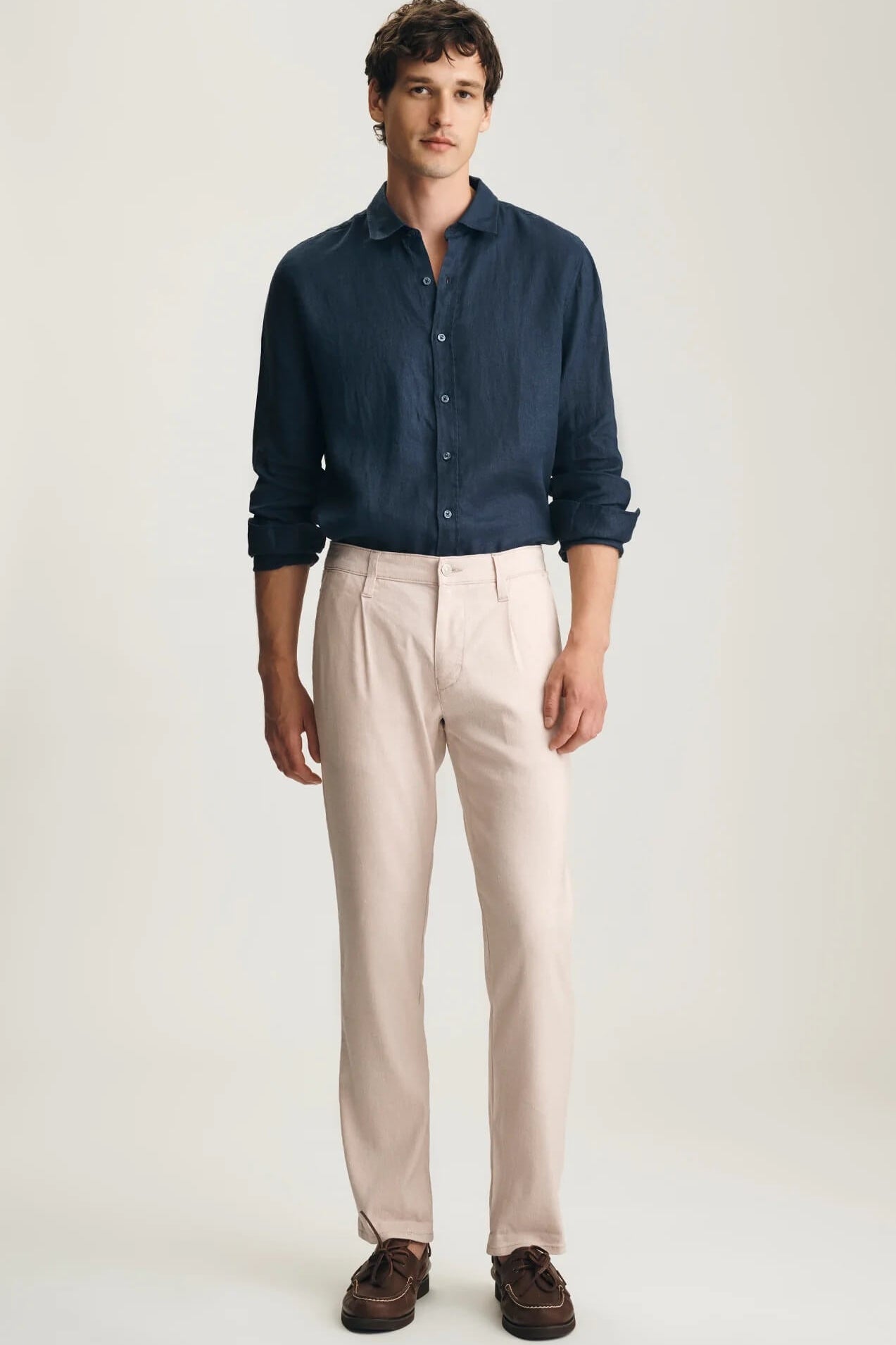 Mavi Will Pleated Straight Chino Pants