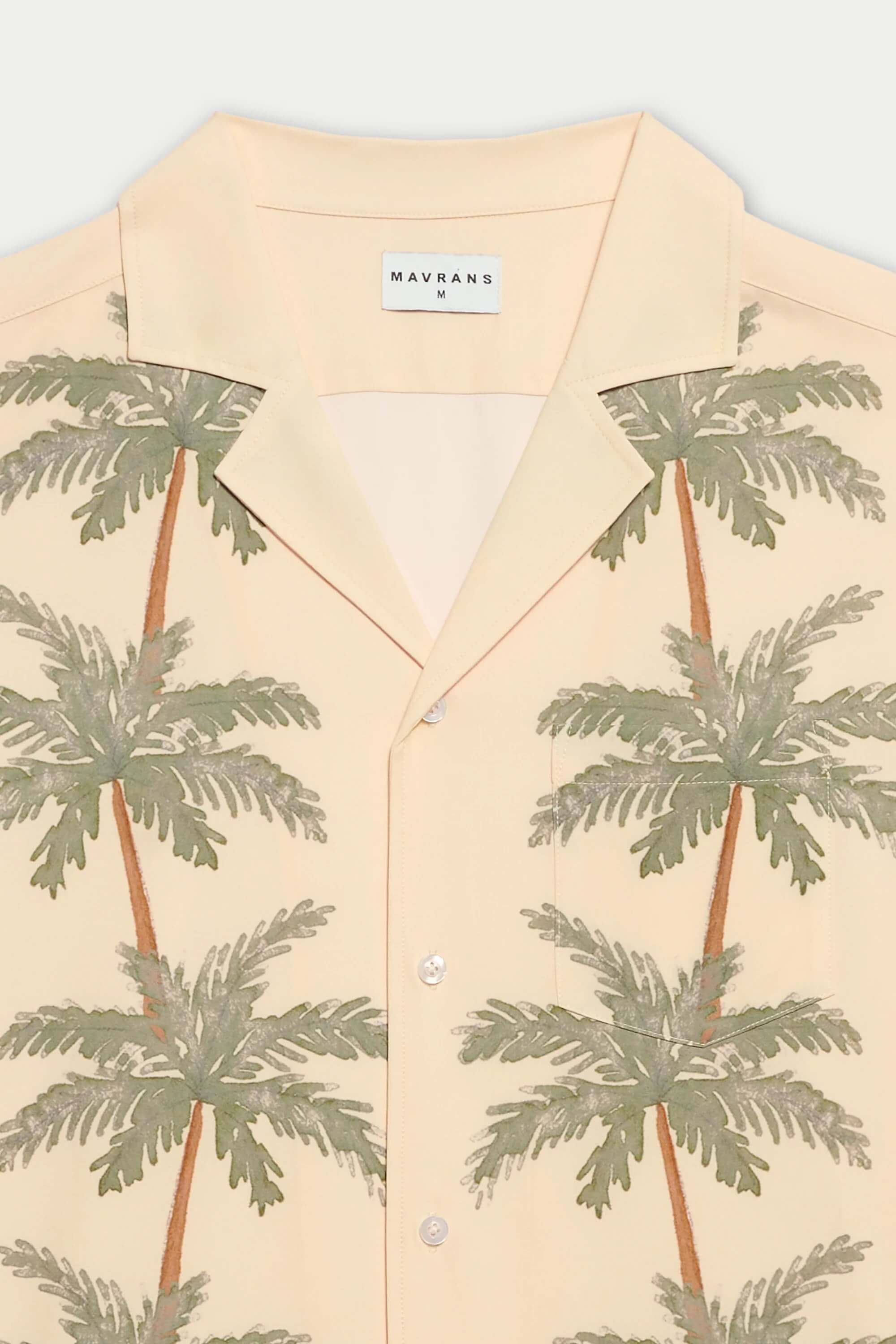 Mavrans Palm Row Weekend Shirt close up