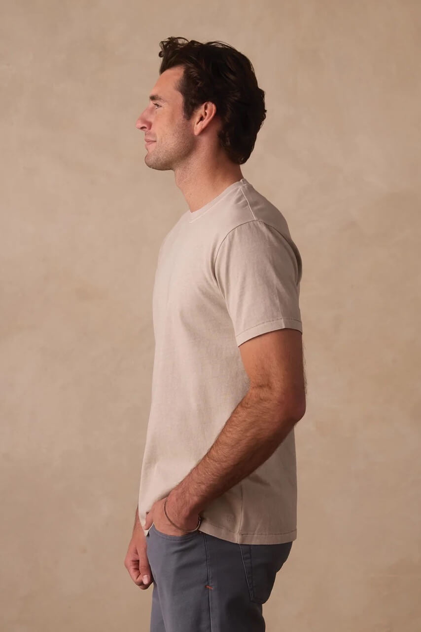 Short Sleeve Tee in Pumice by The Normal Brand