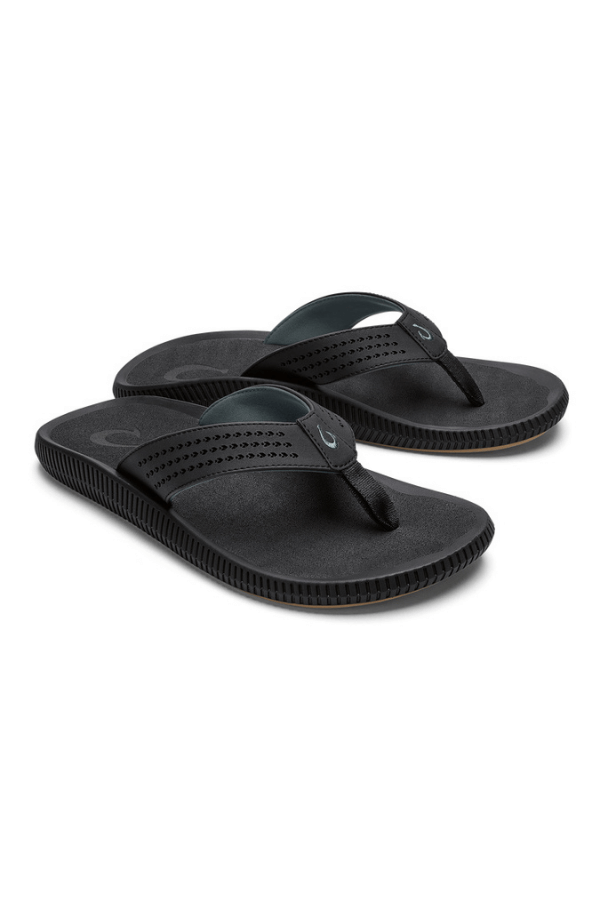 OluKai Ulele Sandal in lava rock