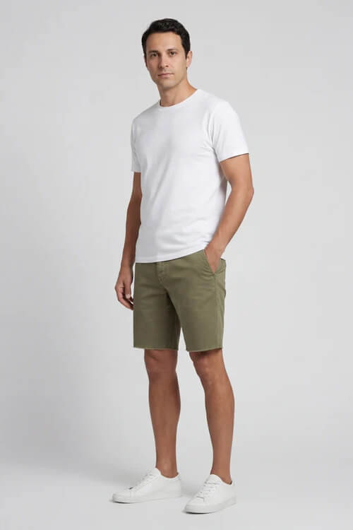 Original Paperbacks Rockland Chino Short men's cotton chino shorts with classic casual styling.