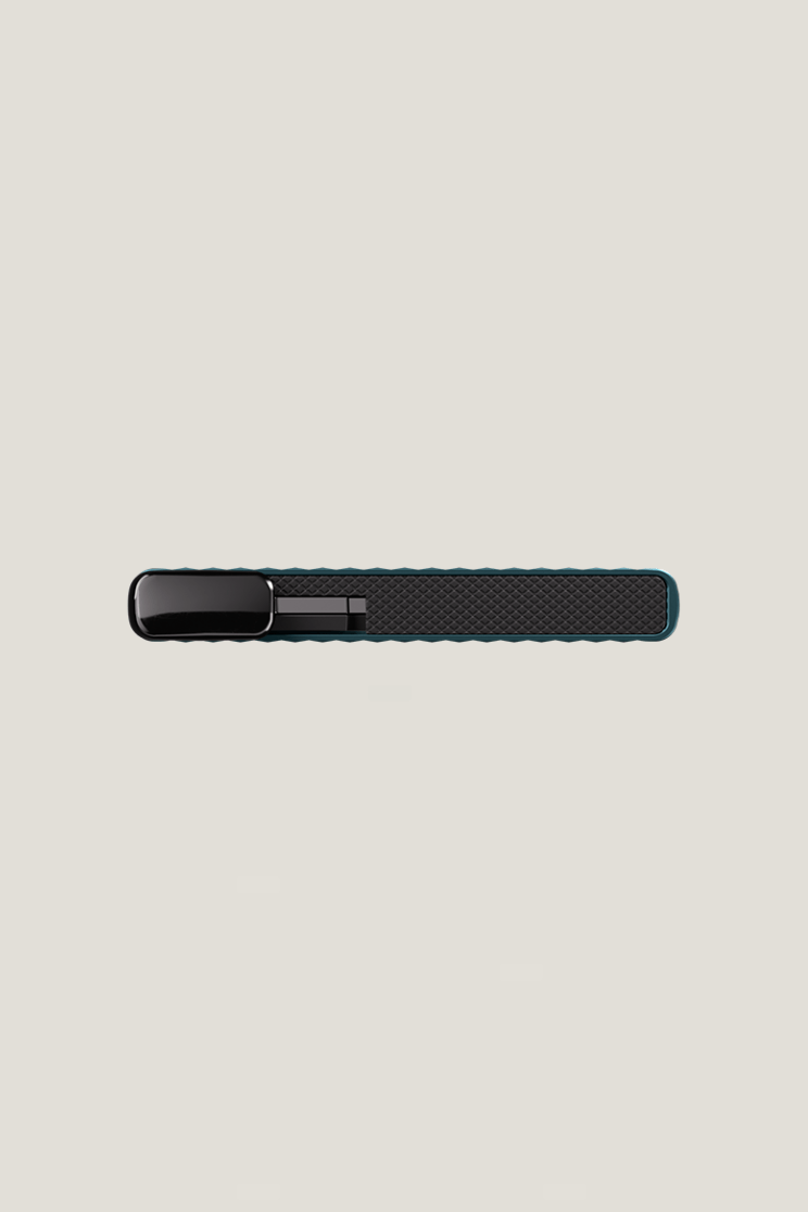 SEcrid aluminum cardholder in fluted teal