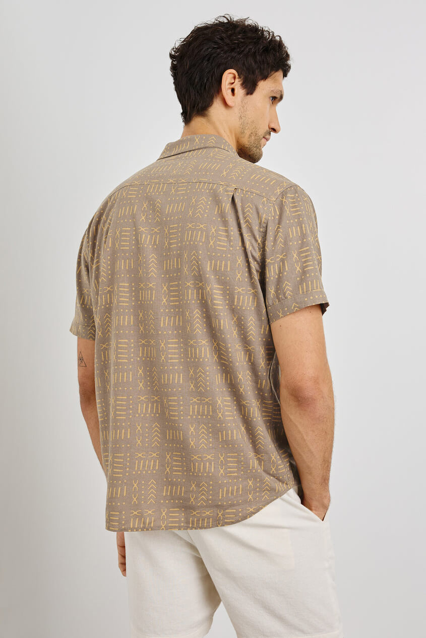 Rails Carson shirt in bali batik brown 