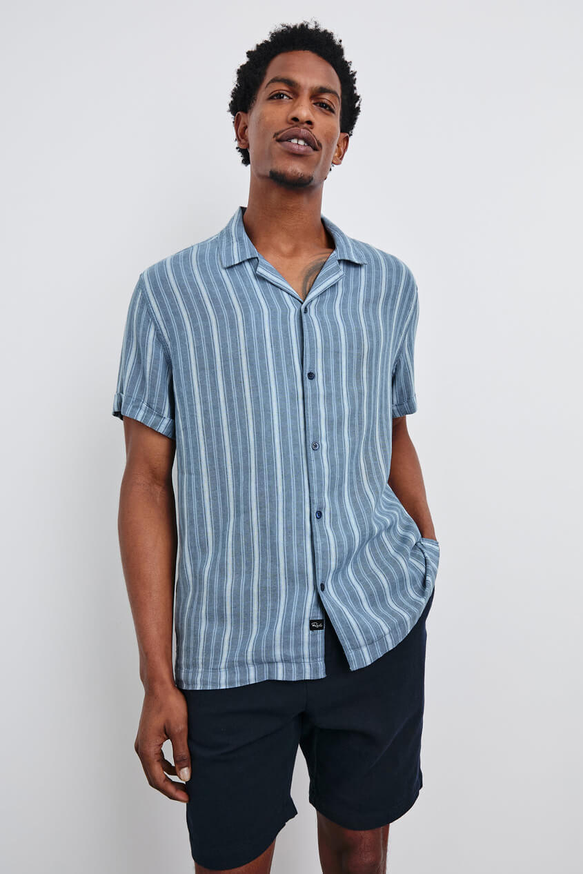 Rails cayman shirt in coastal blue
