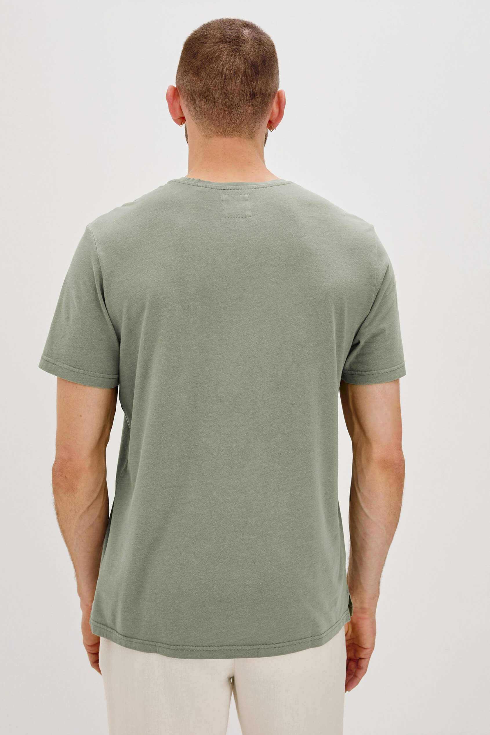Rails Johnny T Shirt in olive back