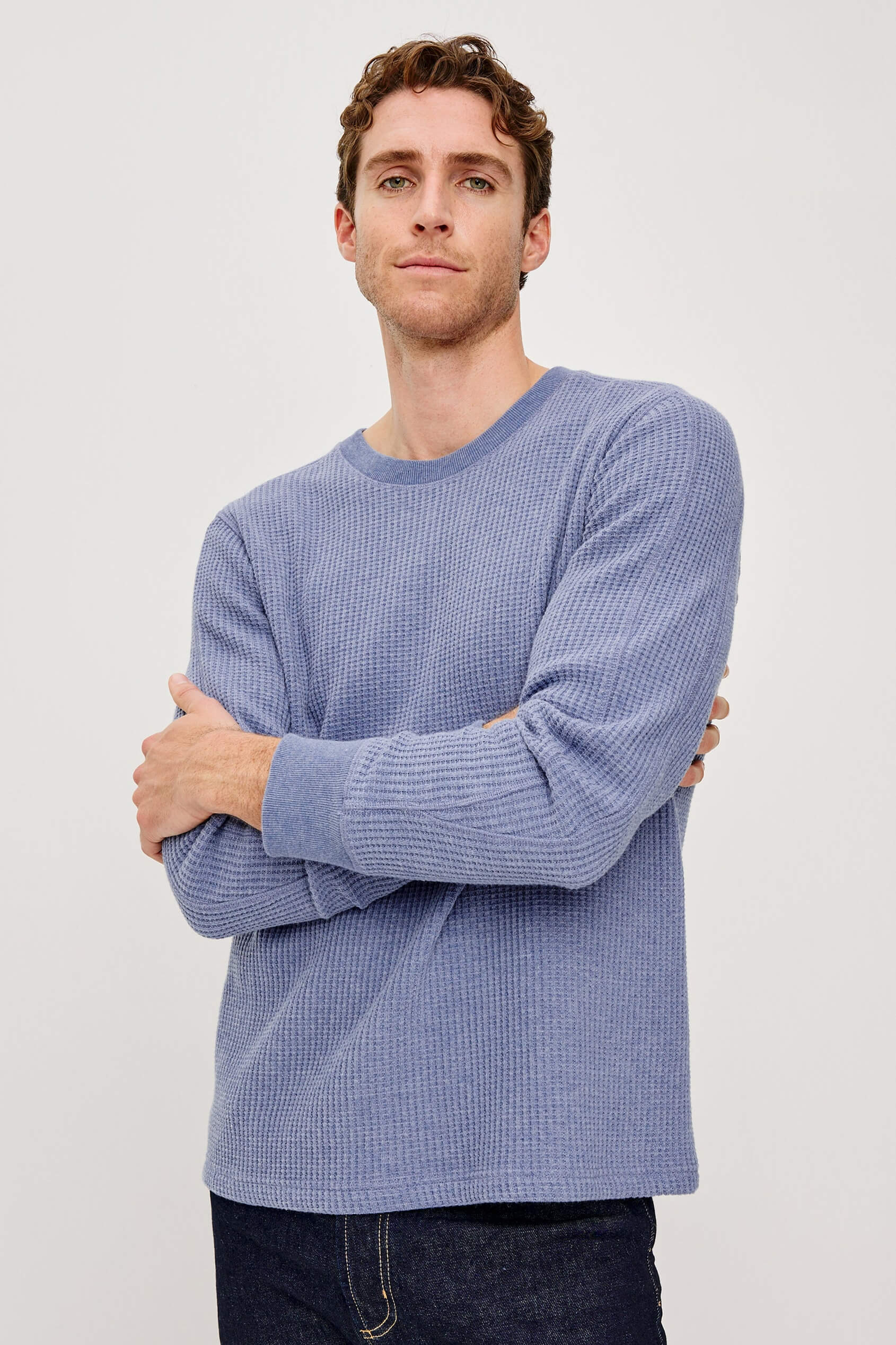 Rails Wade Thermal in blue heather