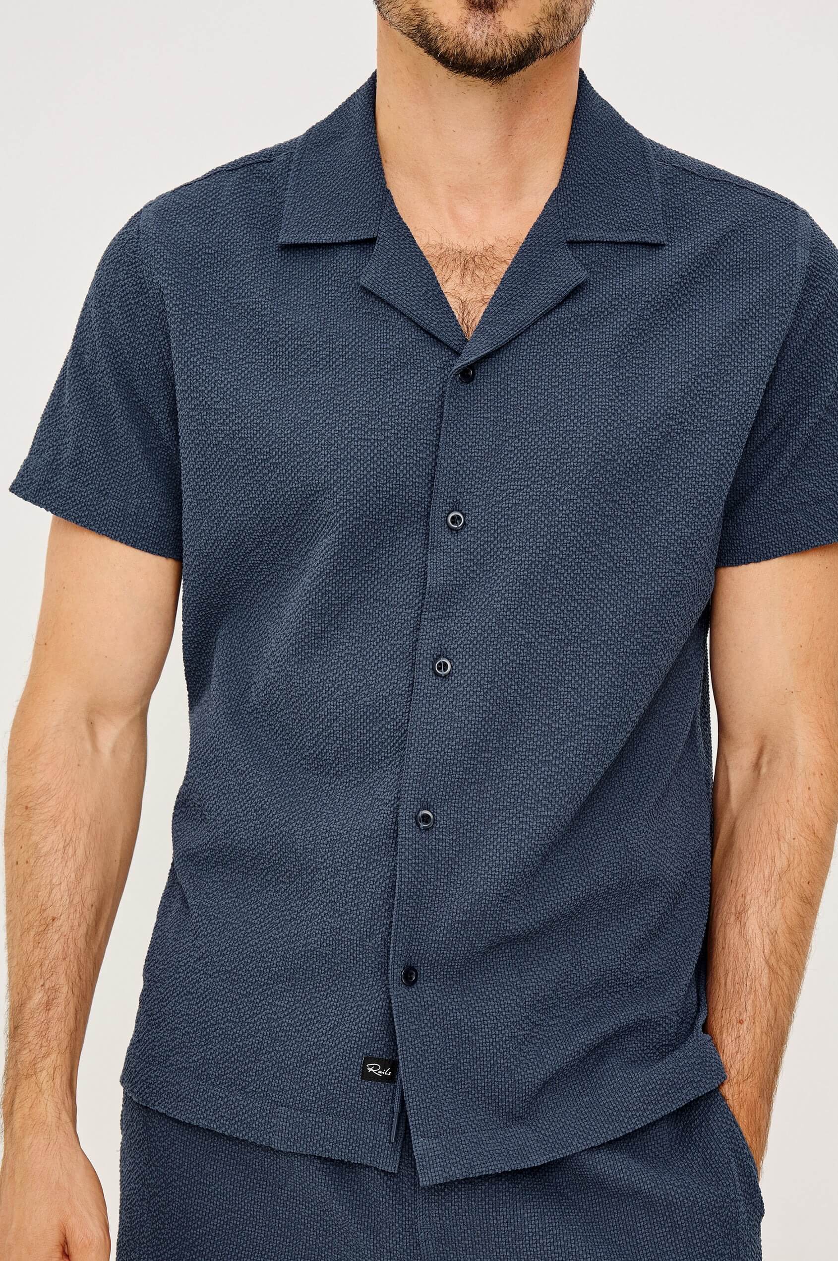 Rails Amalfi shirt in Stratos close up