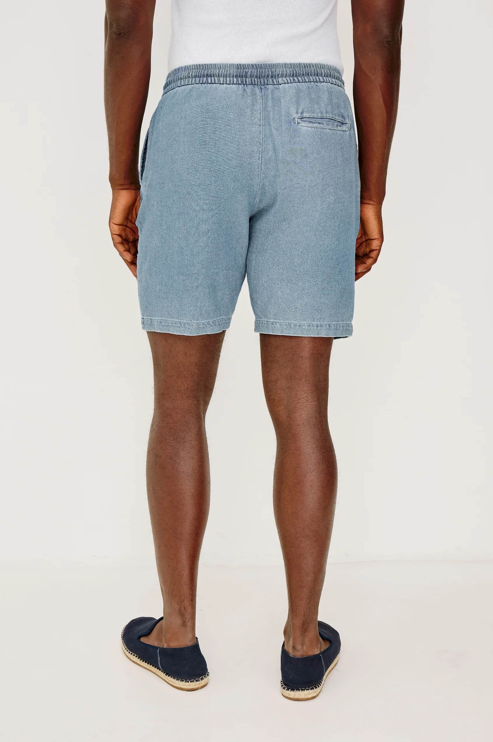 Rails Archer Short in medium wash indigo back fit