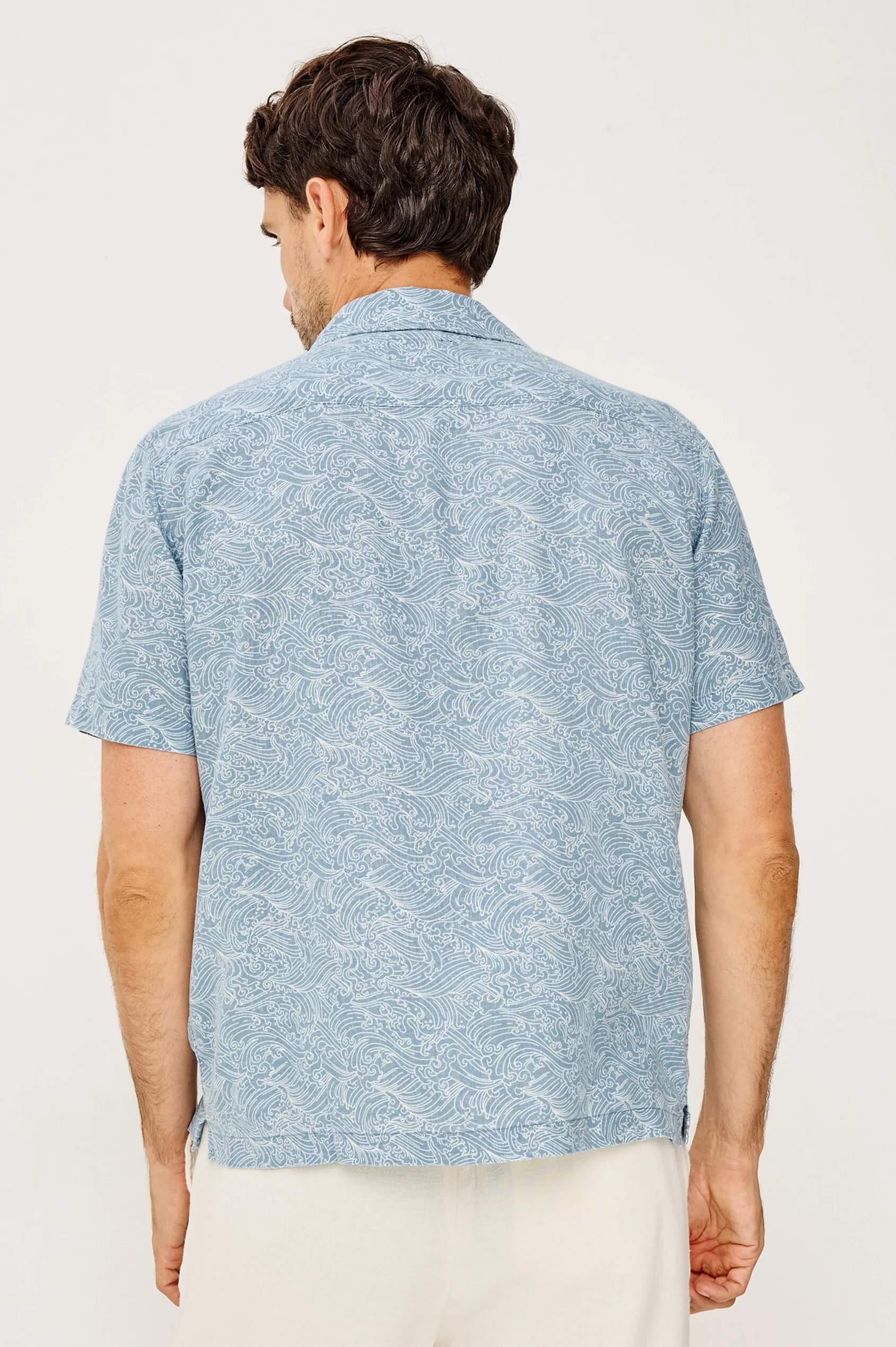Rails Cash shirt in Big Wave Wash back fit