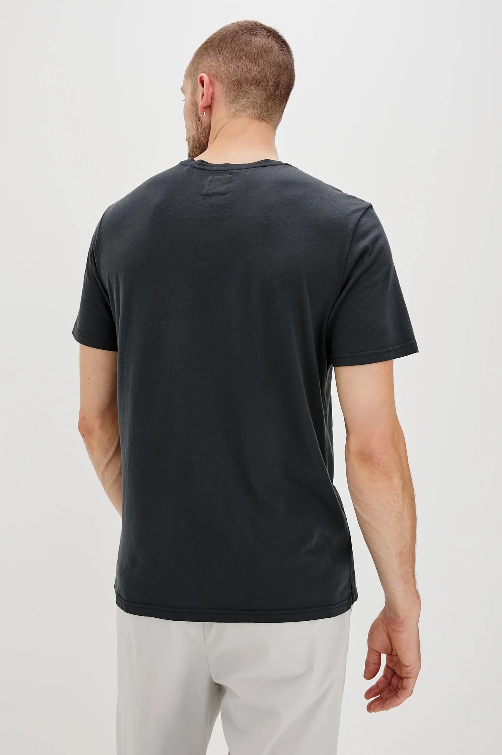 Rails Johnny t-shirt in Carbon back fit