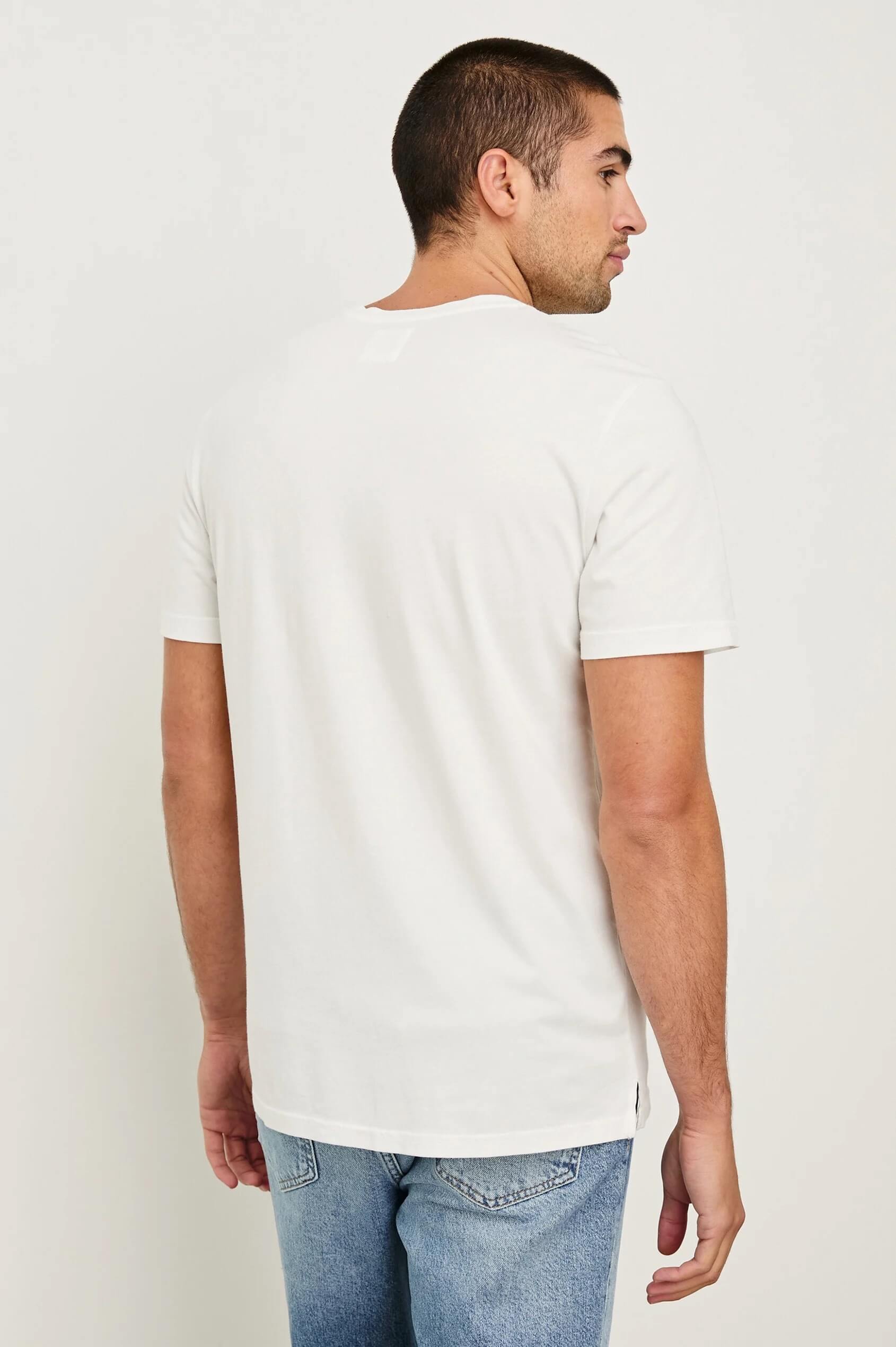 Rails Johnny t-shirt in White back fit