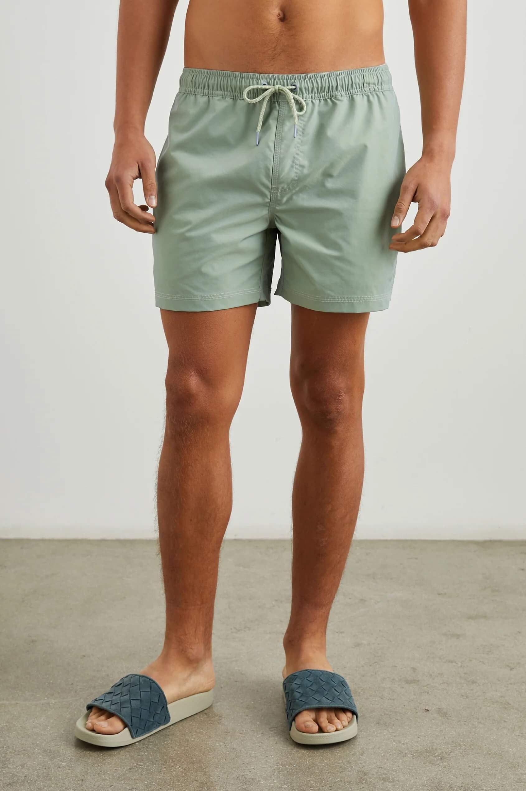 Rails Labrea swim short in Tea Leaf fit