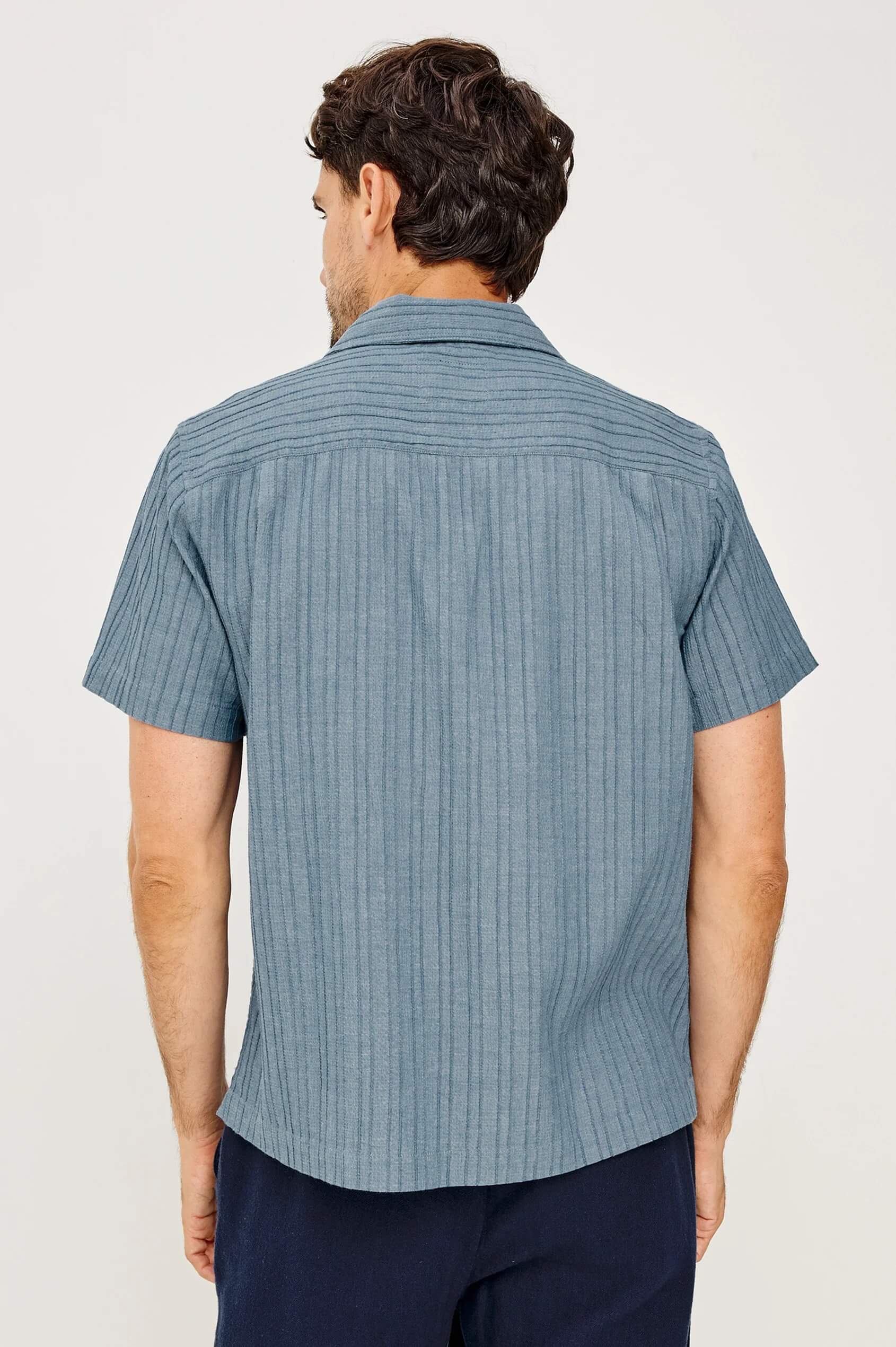 Rails Ohana shirt in Marine back