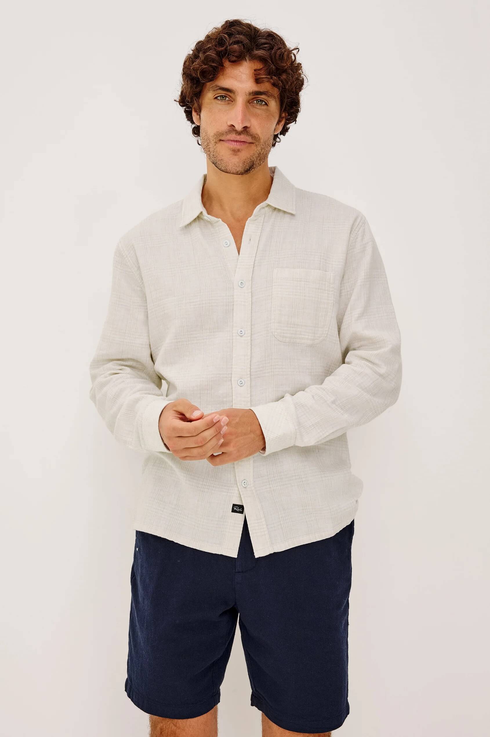 Rails Owens shirt in Dune Reed