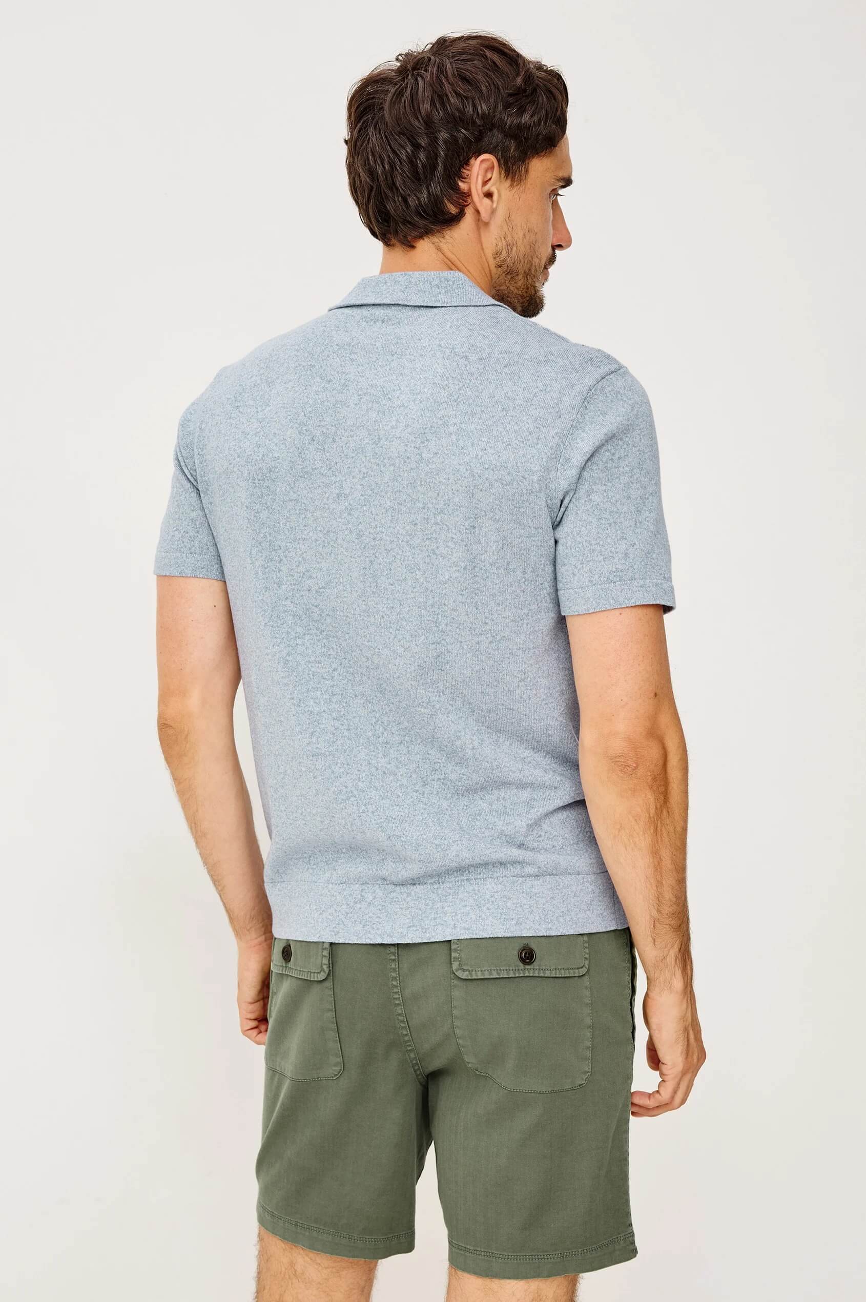 Rails Richie Shirt in Navy White Sky back