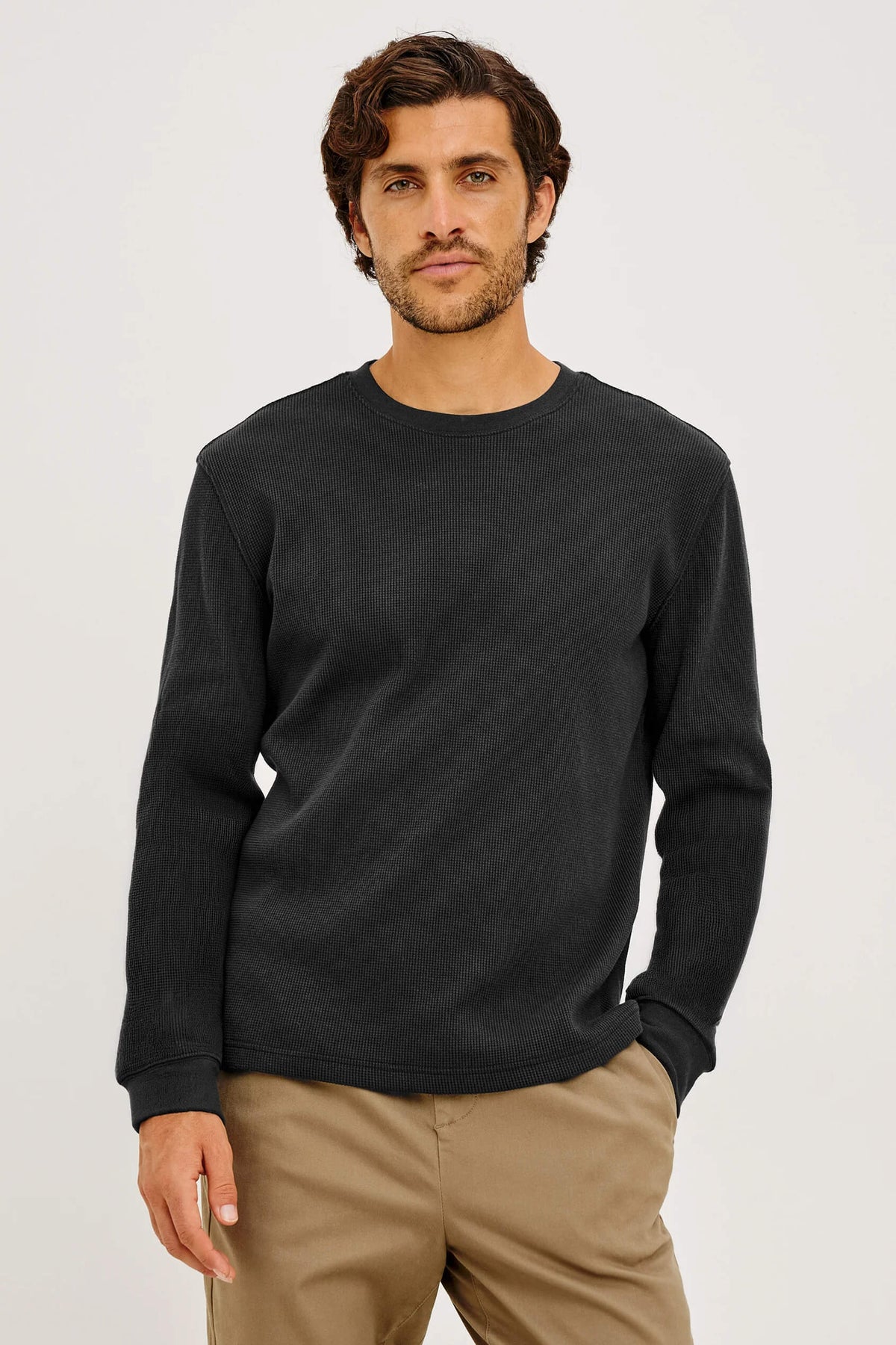 Rails Smith Thermal Long Sleeve in onyx