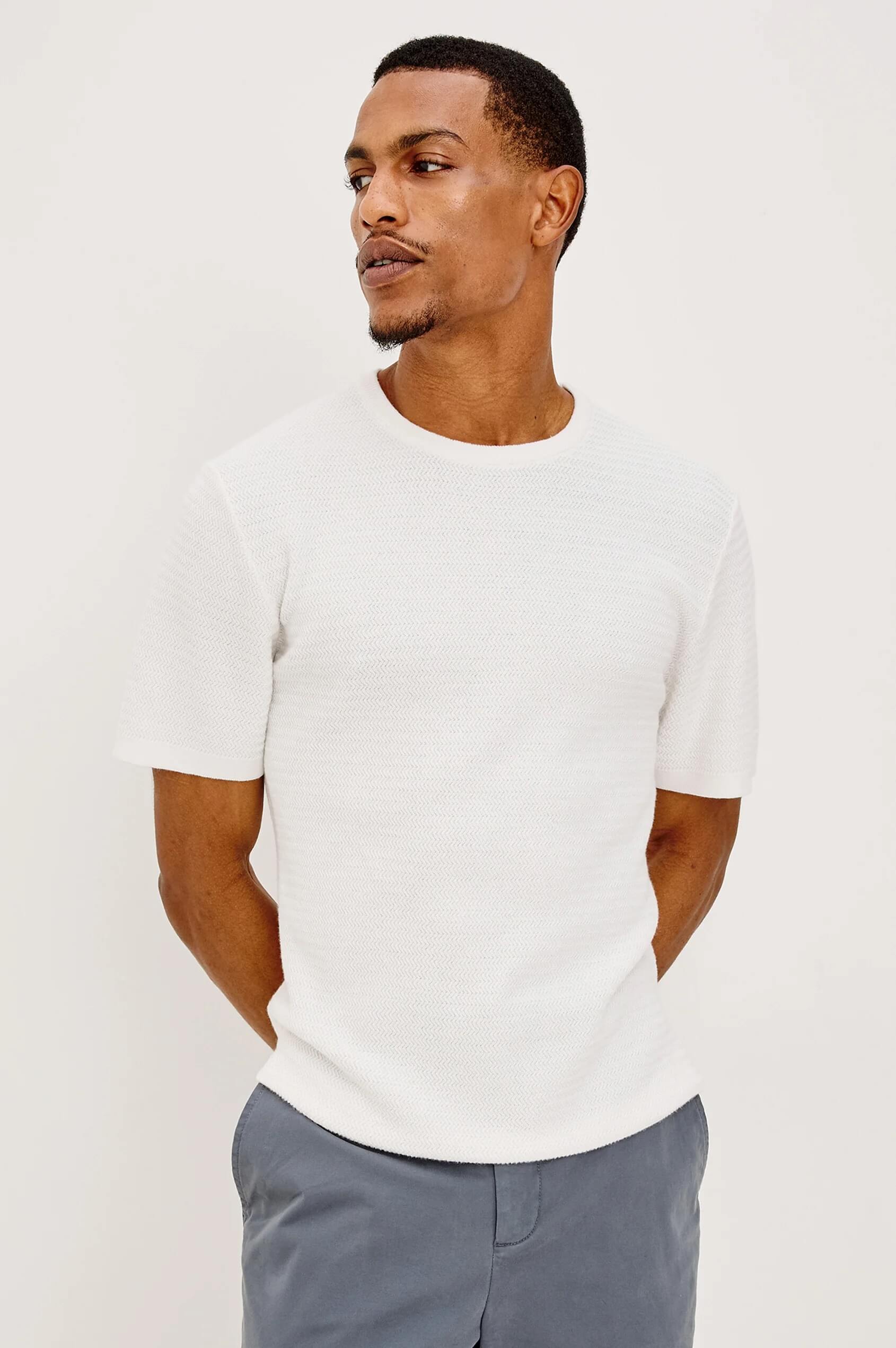 Rails Theo Shirt in Porcelain