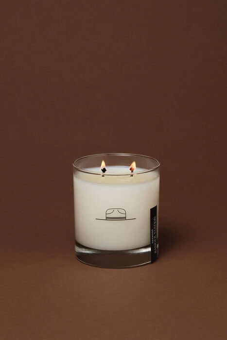 Ranger Station Oakmoss Candle 8 oz. soy wax blend candle with moss, cedarwood, amber and bergamot fragrance notes.
