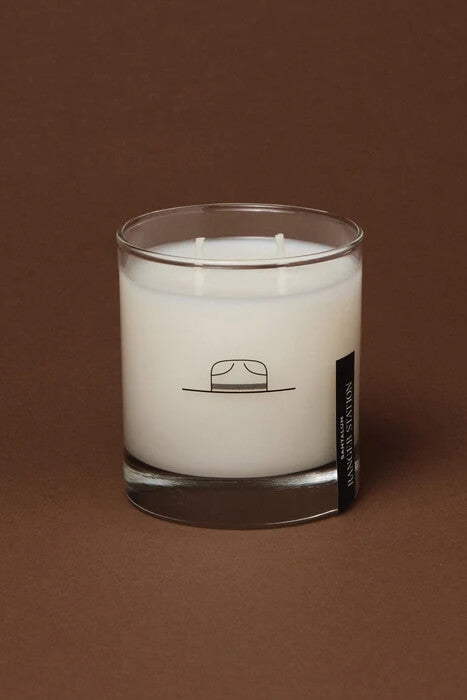 Ranger Station Santalum Candle 8 oz. soy wax blend candle with sandalwood, amber resin, iris and leather fragrance notes.