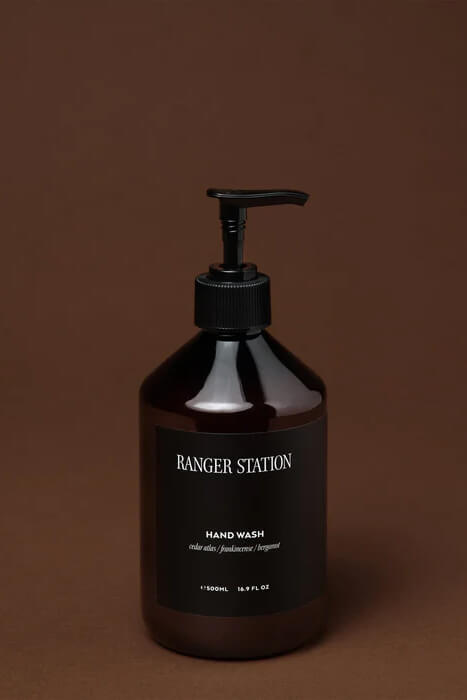 Ranger Station Hand Wash 16.9 oz. premium scented hand soap with nourishing skincare ingredients and pump dispenser.
