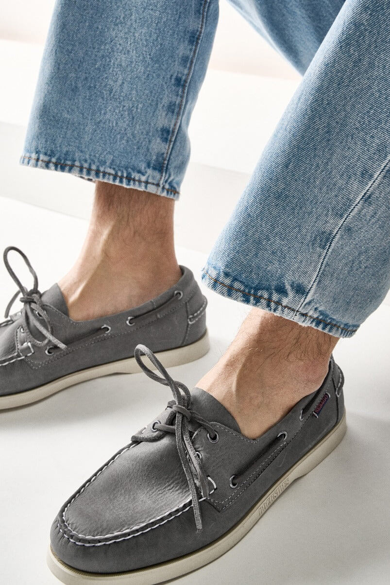 Sebago Docksides Crazy H Shoe in dark grey