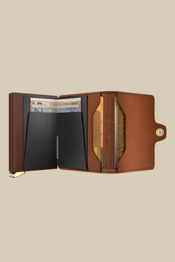 Secrid TwinWallet Emboss in cognac