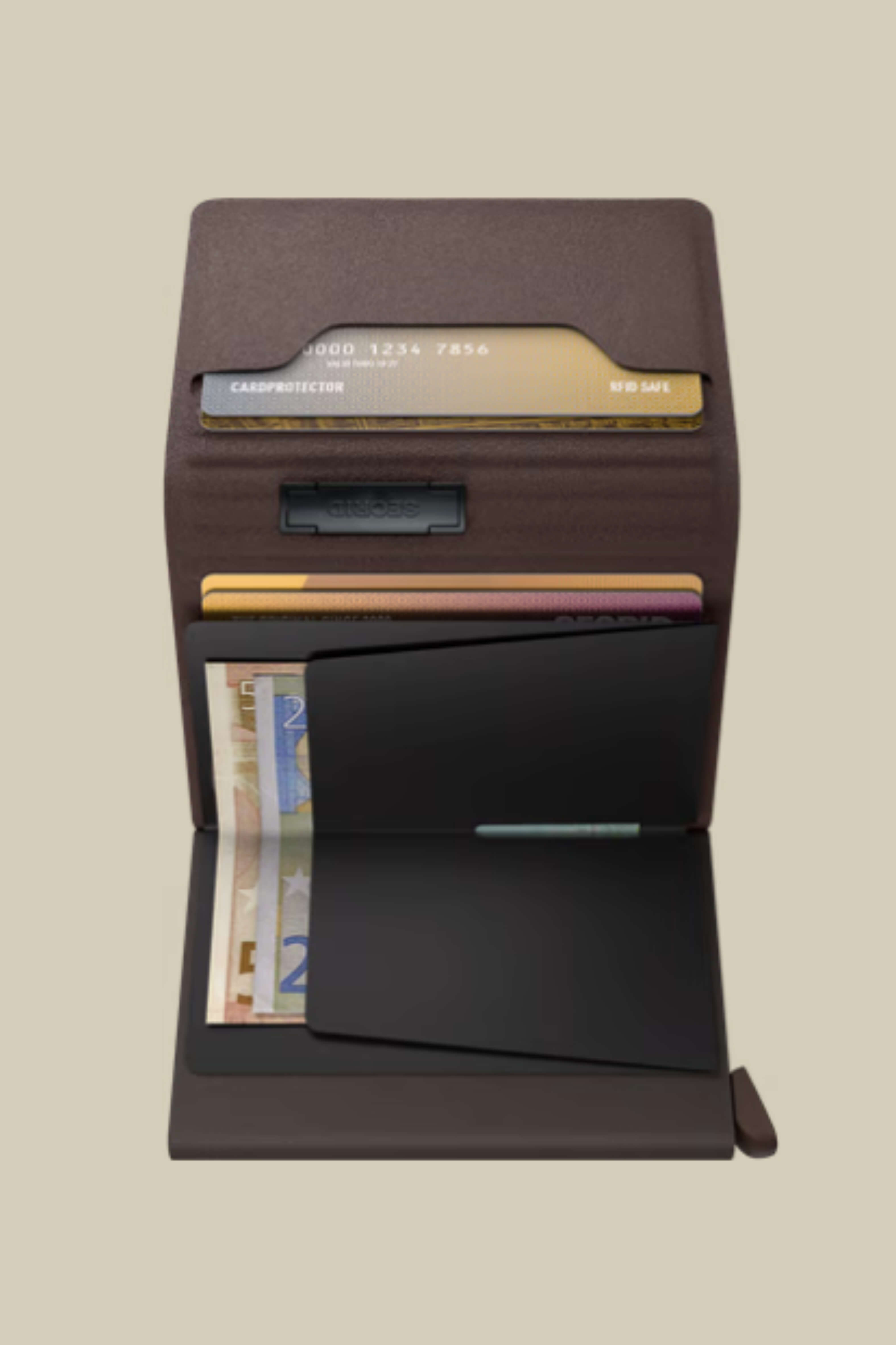 Secrid Band Wallet Liba in Brown/Brown inside