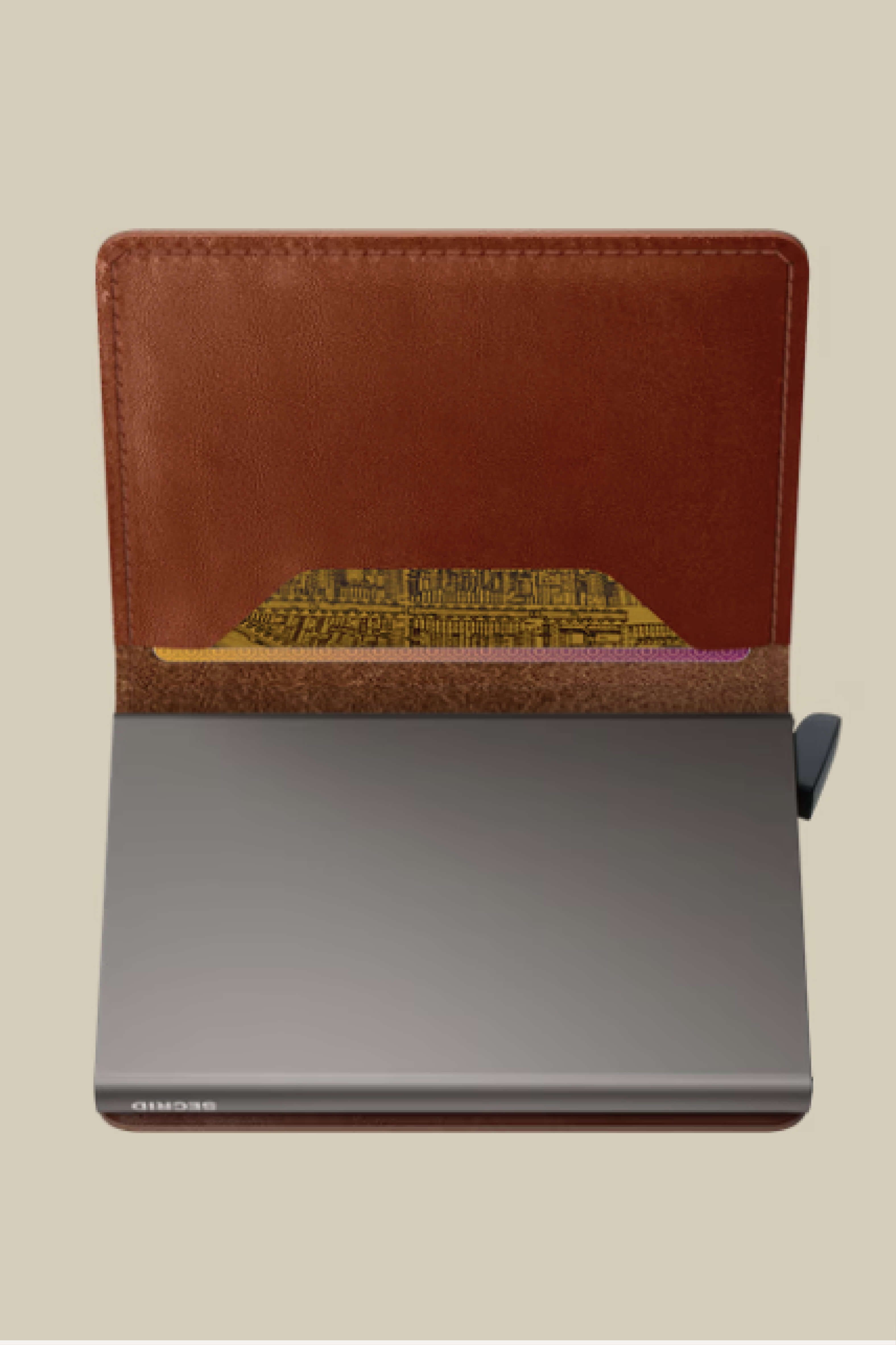 Secrid Slim Wallet Texano Saddle open