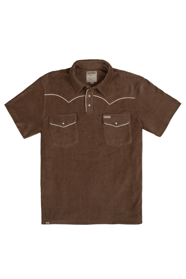 Sendero Cantina Terry Polo in light brown