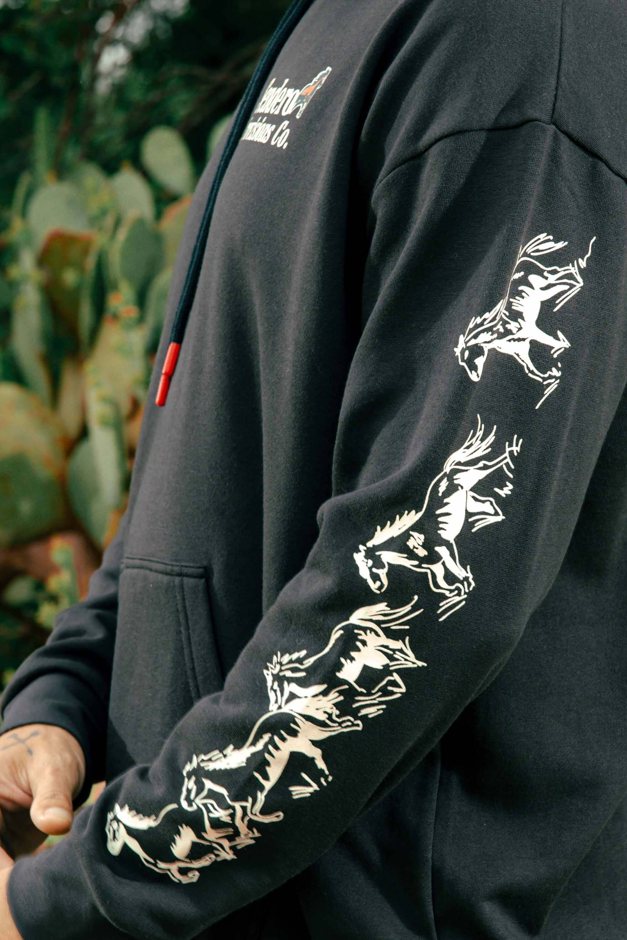 Sendero Provisions Co. Monanatana men's graphic hoodie with Western-inspired artwork and classic pullover design.
