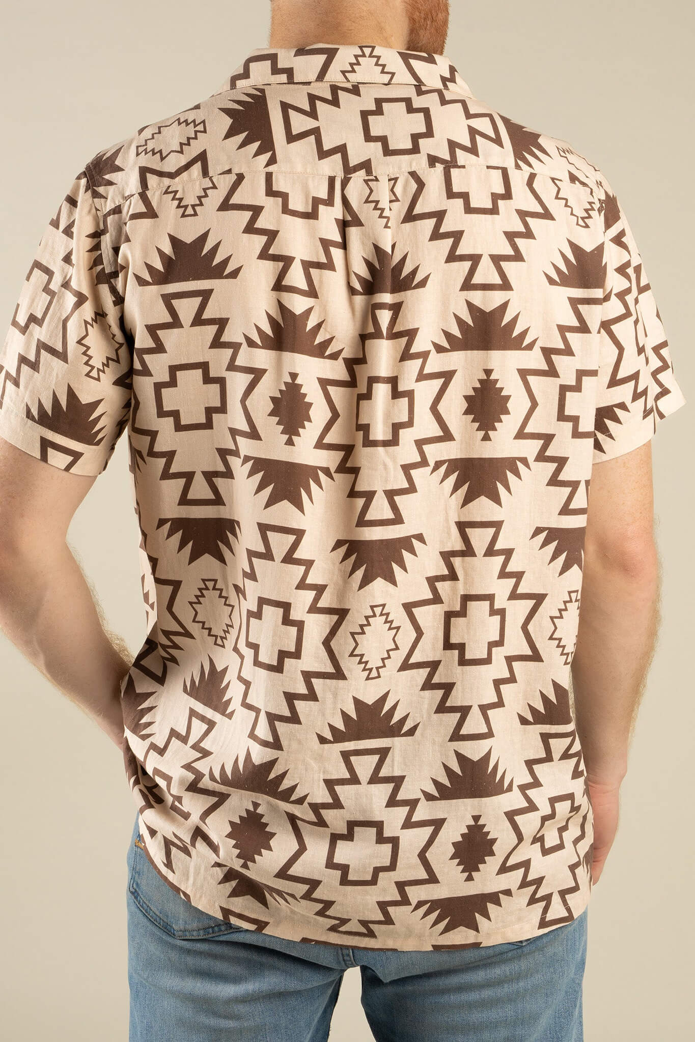 Sendero Padre Shirt in Chama Chevron back detail