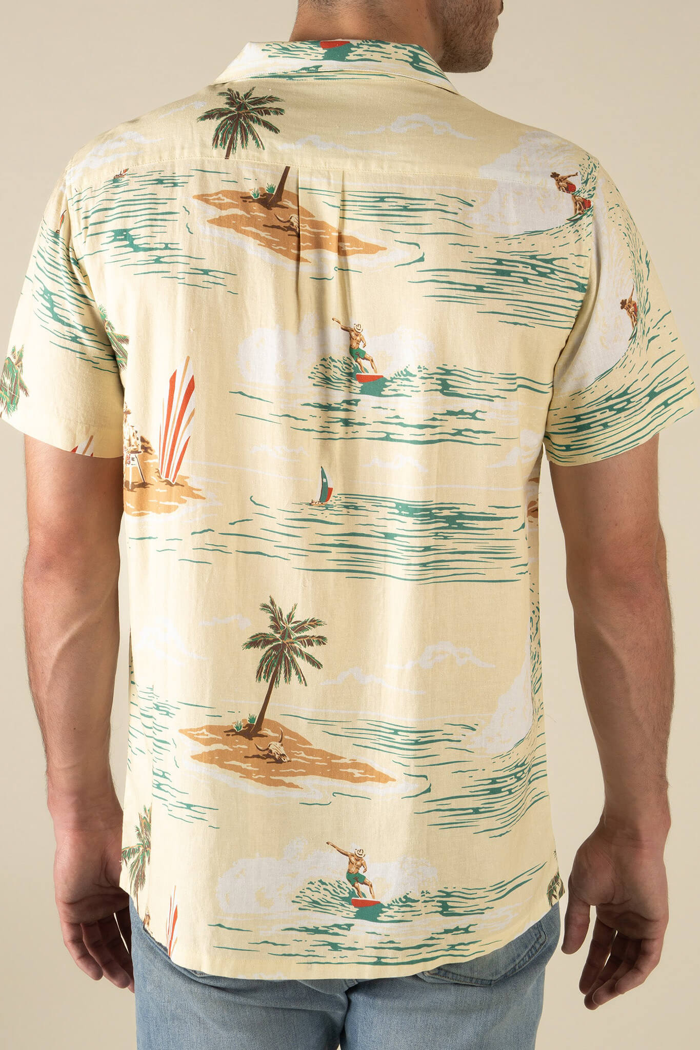 Sendero Padre Shirt in malibu cowboy back
